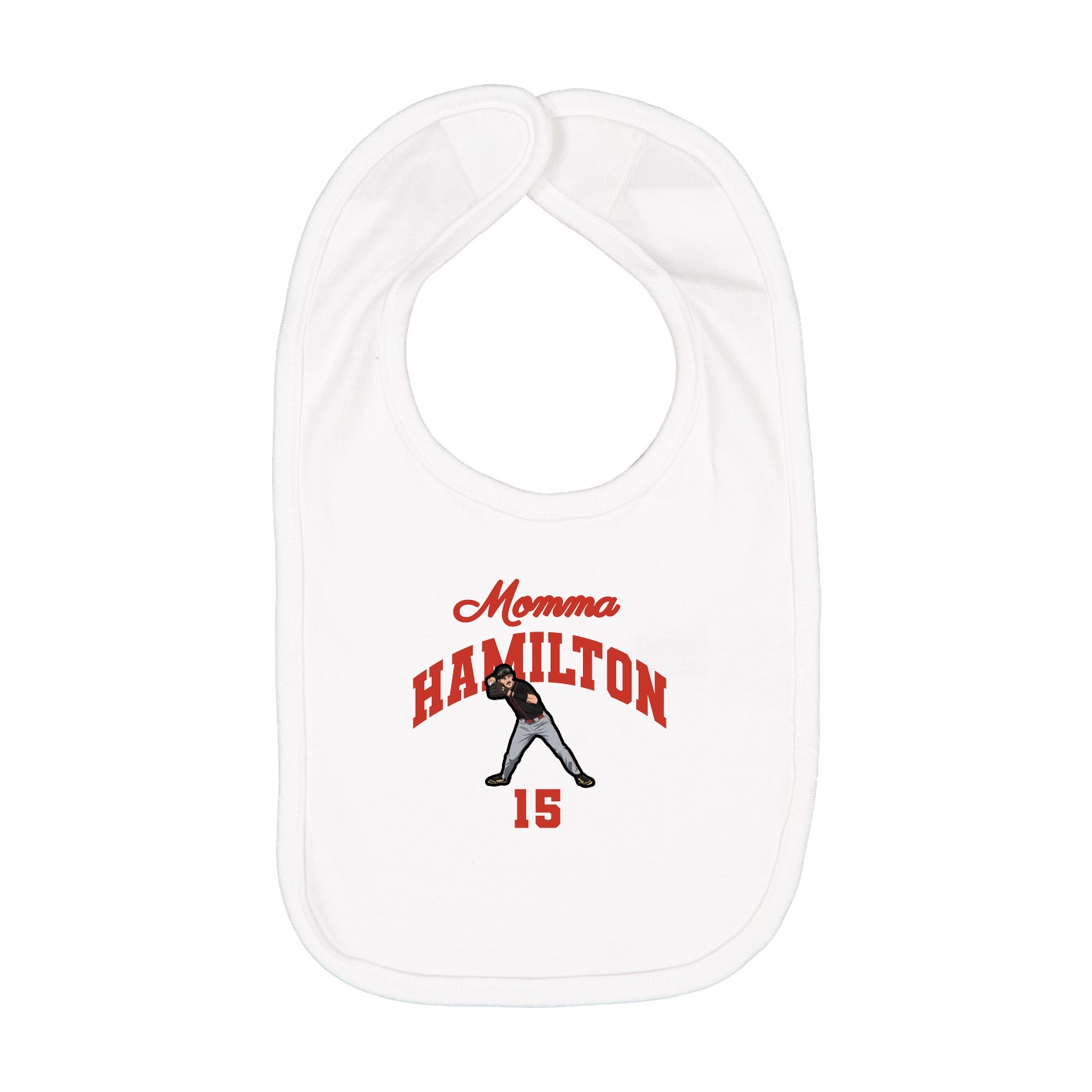 Infant Bib — Mothers Day Arch in White