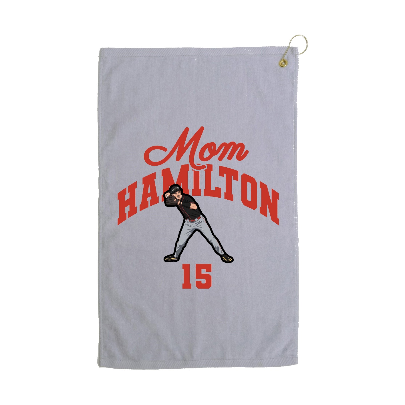 Golf Towel — Mothers Day Arch in Grey