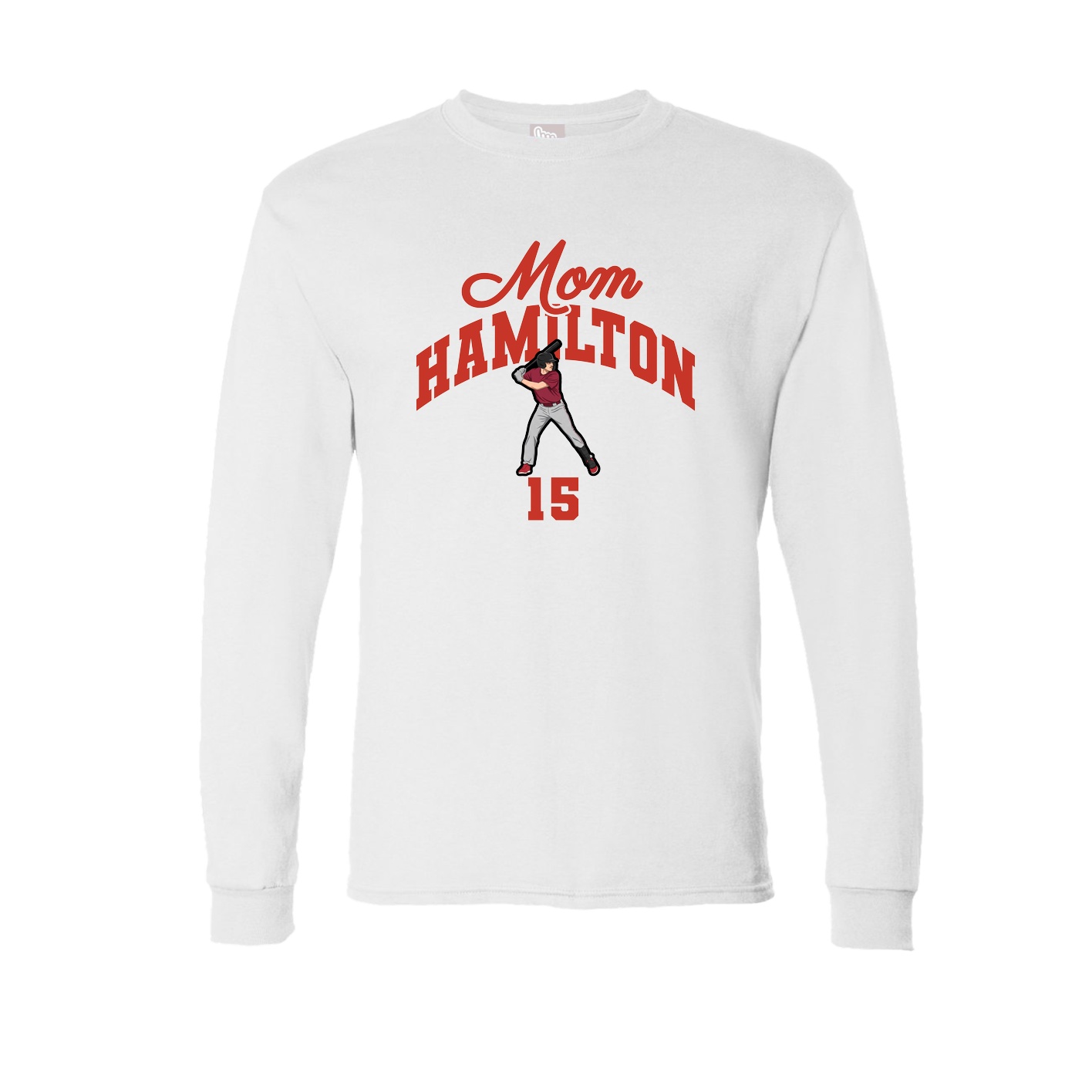 Long Sleeve Tee — Mothers Day Arch in White