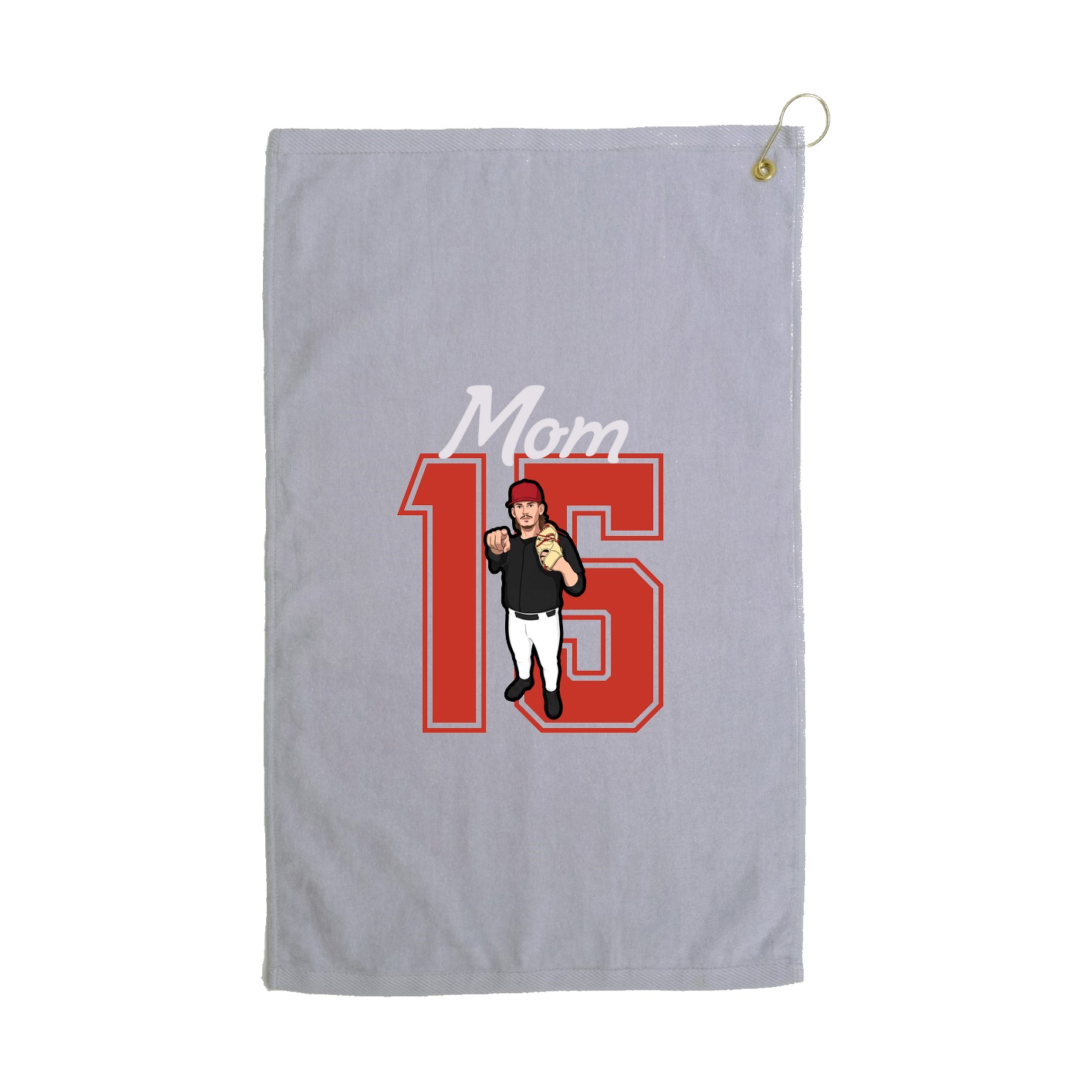 Golf Towel — Mothers Day Shirsey in Grey