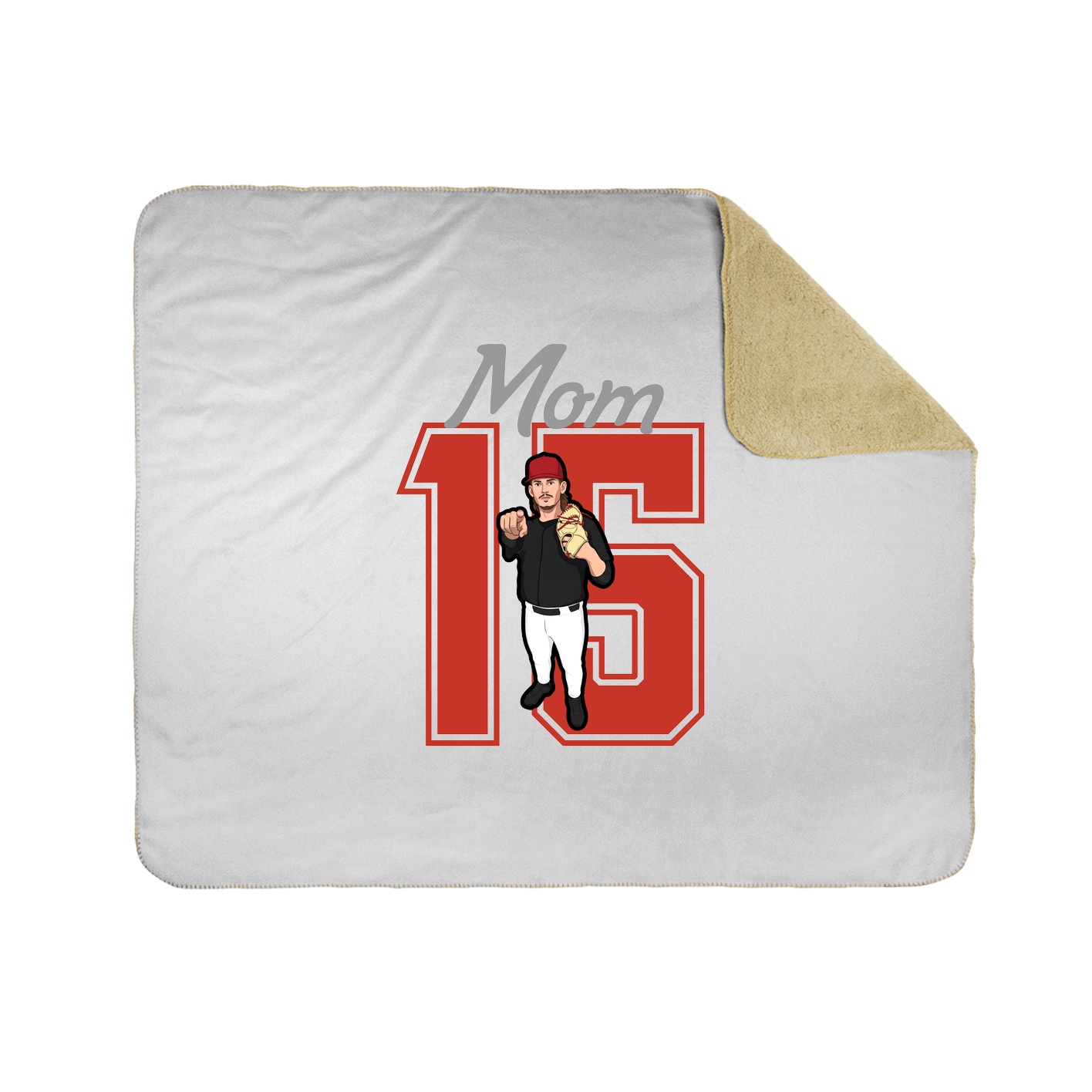 Throw Blanket — Mothers Day Shirsey in White