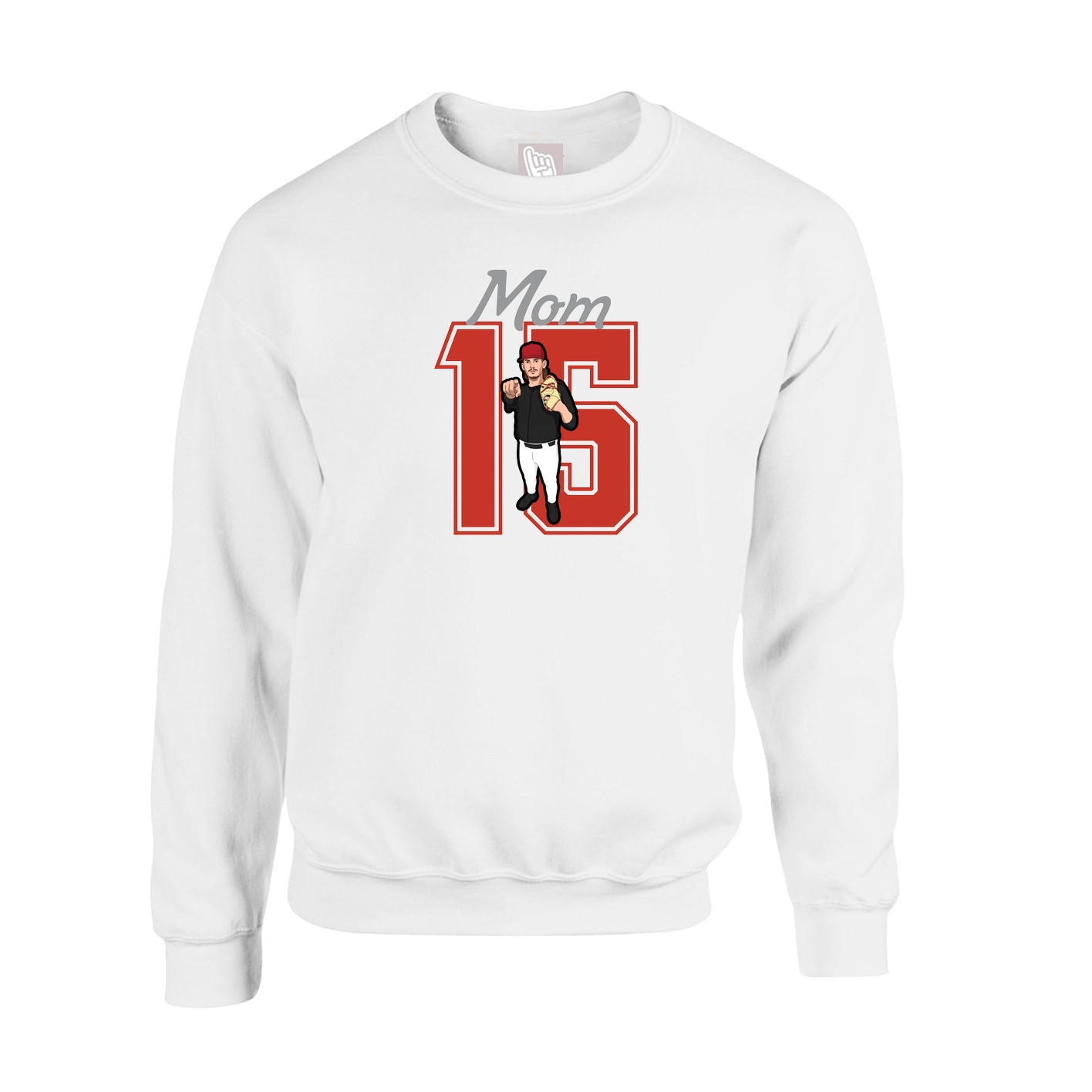 Fleece Crew — Mothers Day Shirsey in White
