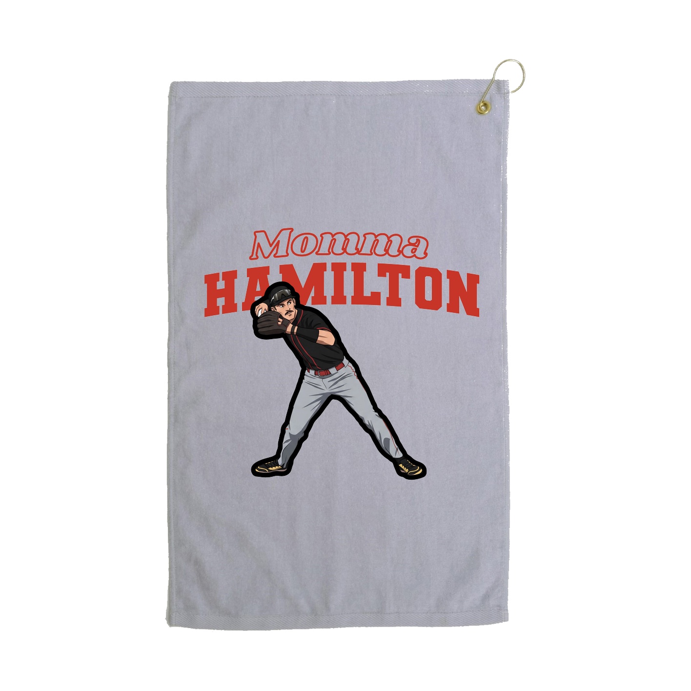 Golf Towel — Mothers Day Block in Grey