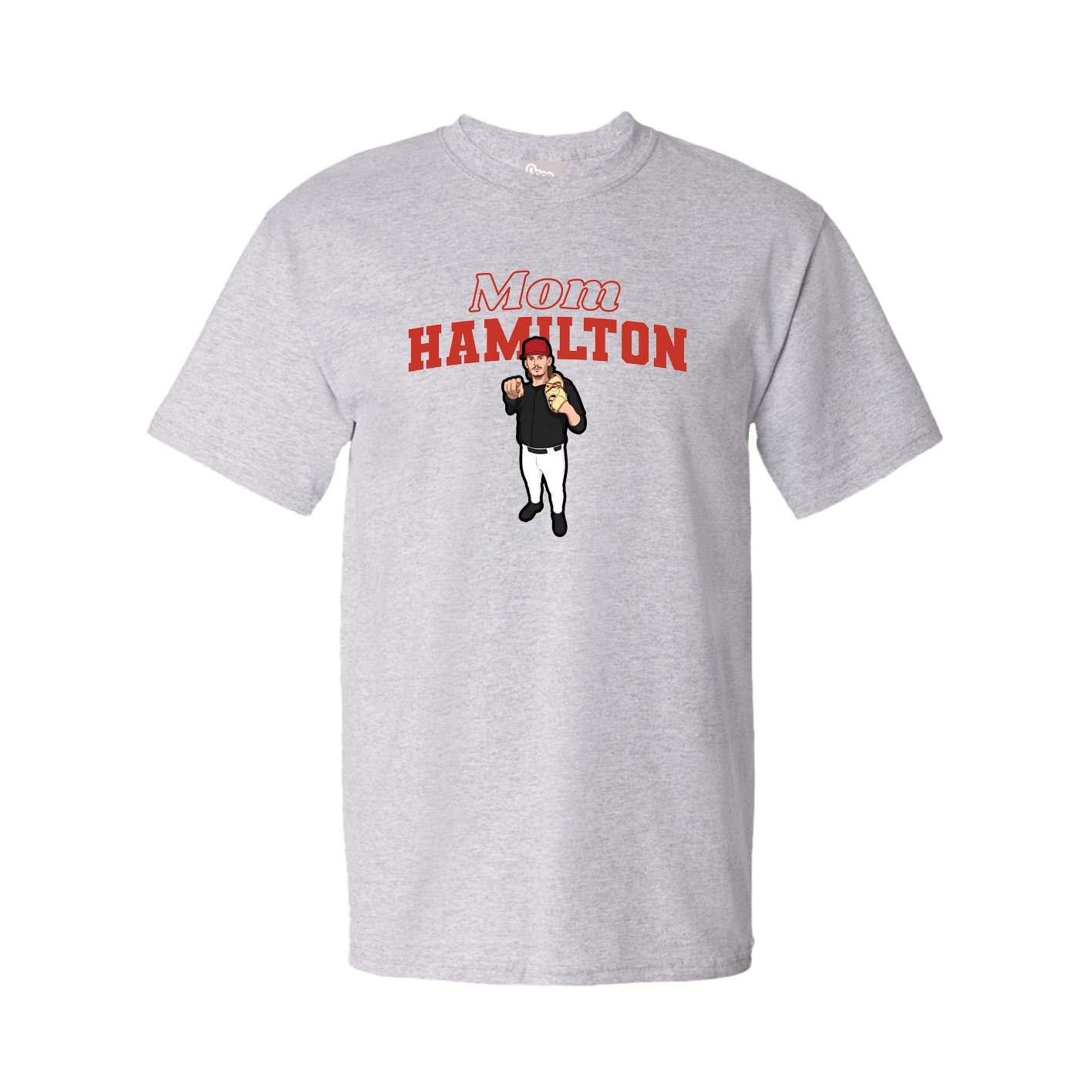 Youth Tee — Mothers Day Block in Grey