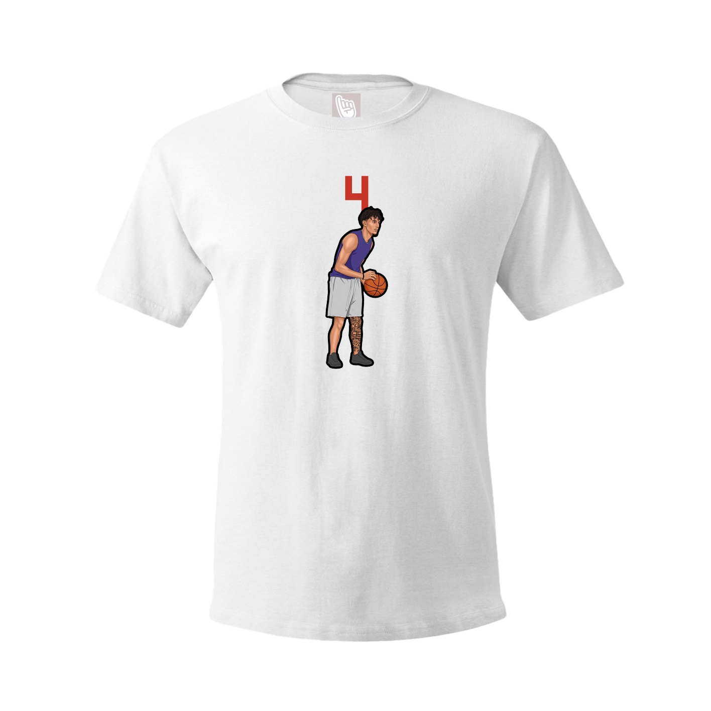Tee — Number Top in White