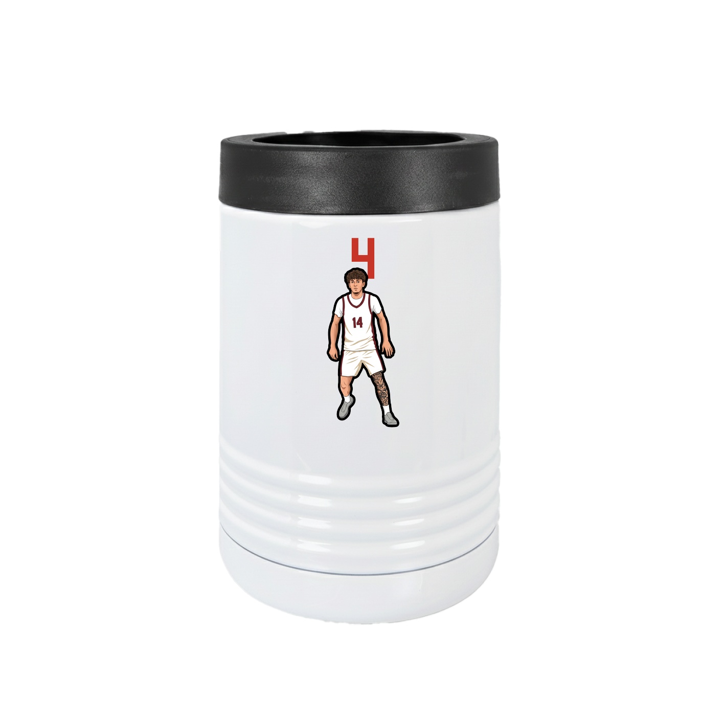 Beverage Holder — Number Top in White