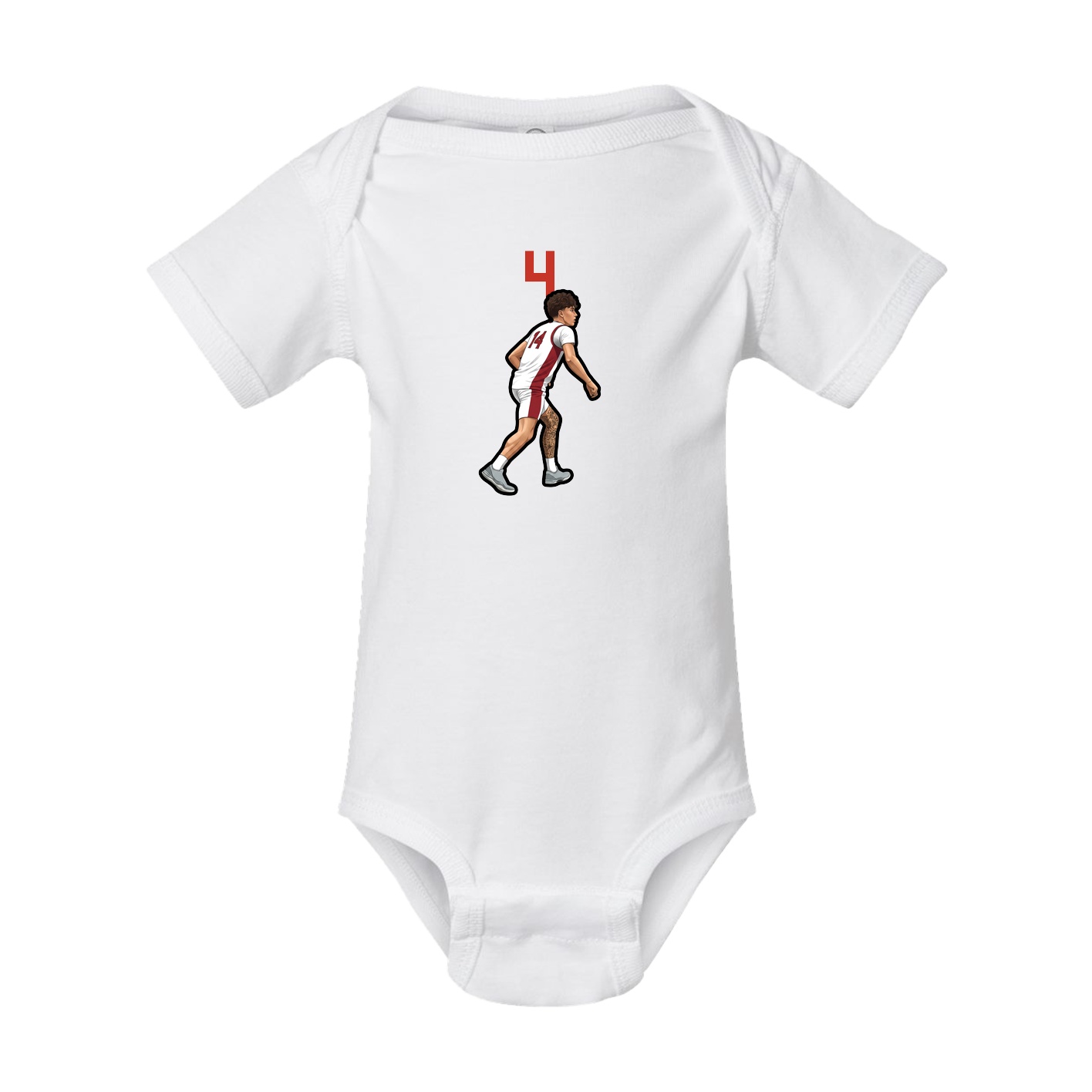 Baby Onesie — Number Top in White