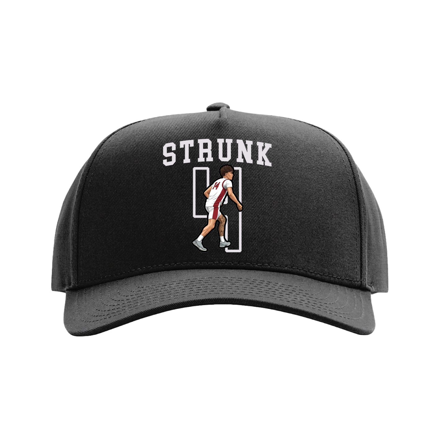 Full Fabric Five-Panel Champ Cap — Shirsey in Black