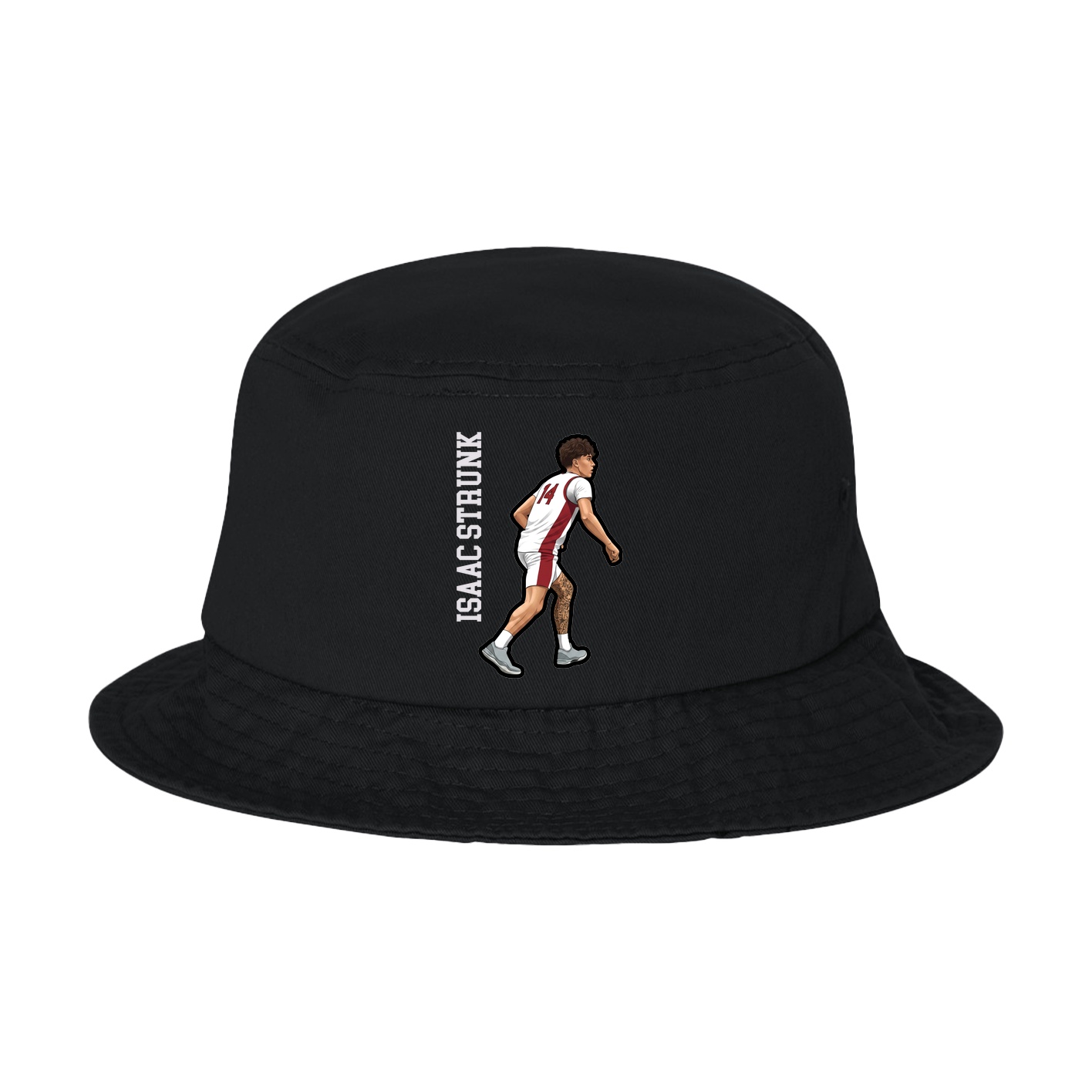 Bucket Cap — Name Vertical in Black