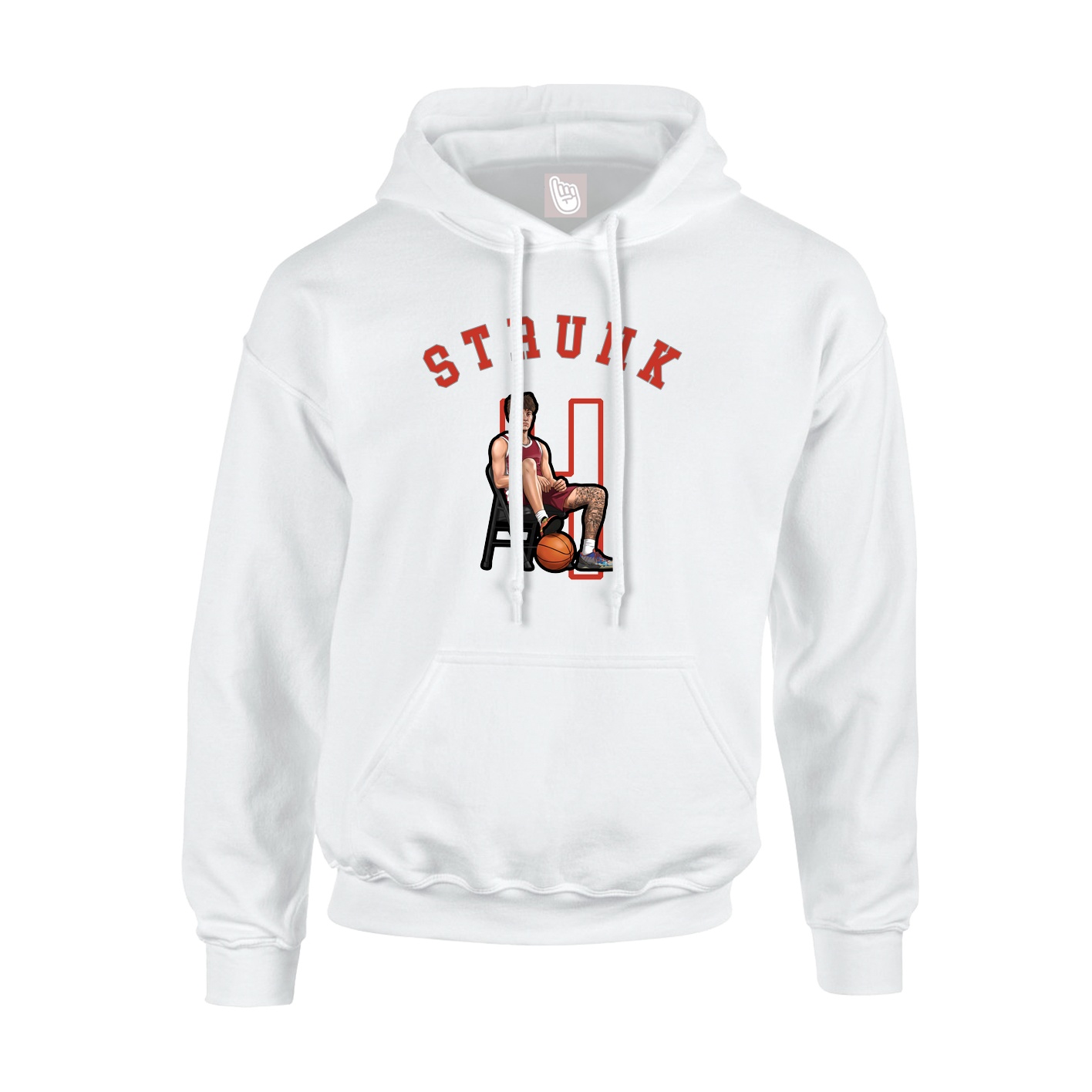 Youth Hoodie — Shirsey Arch in White