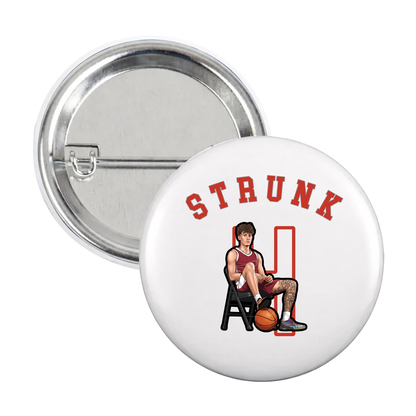 Game Day Button — Shirsey Arch in White
