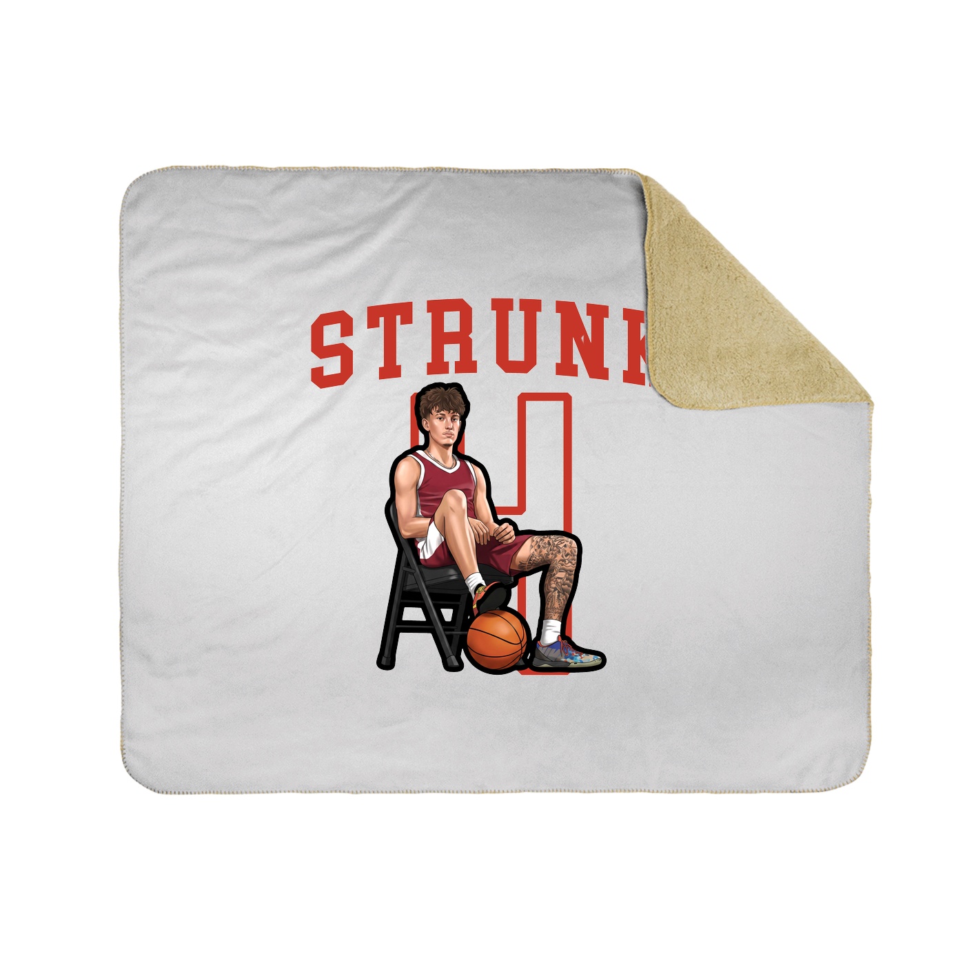 50x60 Sherpa Lined Throw Blanket