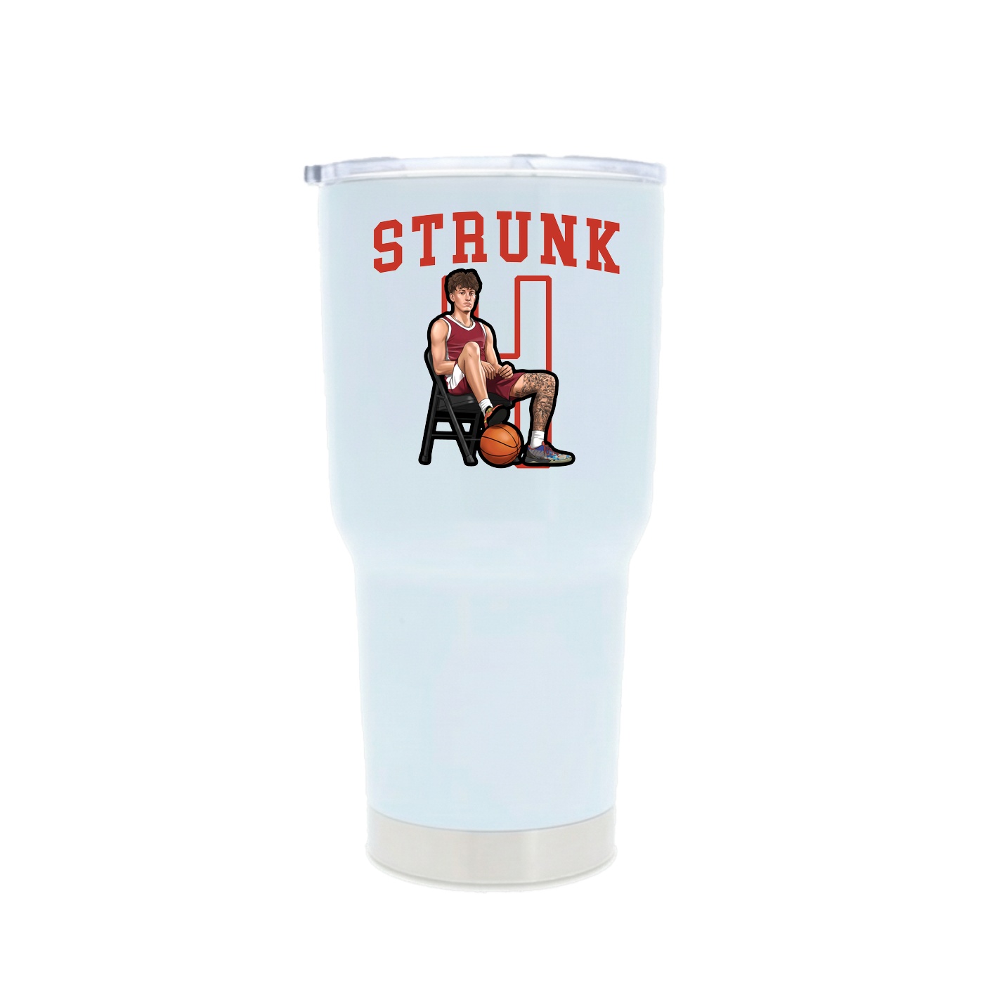 30oz Stainless Steel Tumbler — Shirsey in White