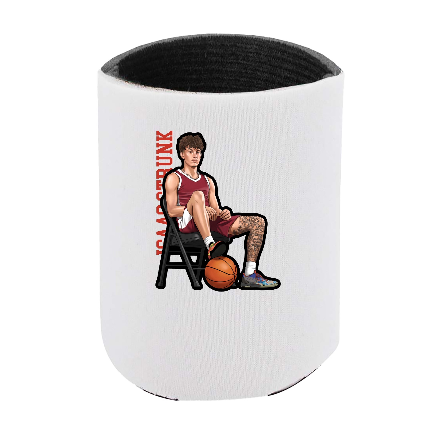 Can Holder — Name Vertical in White