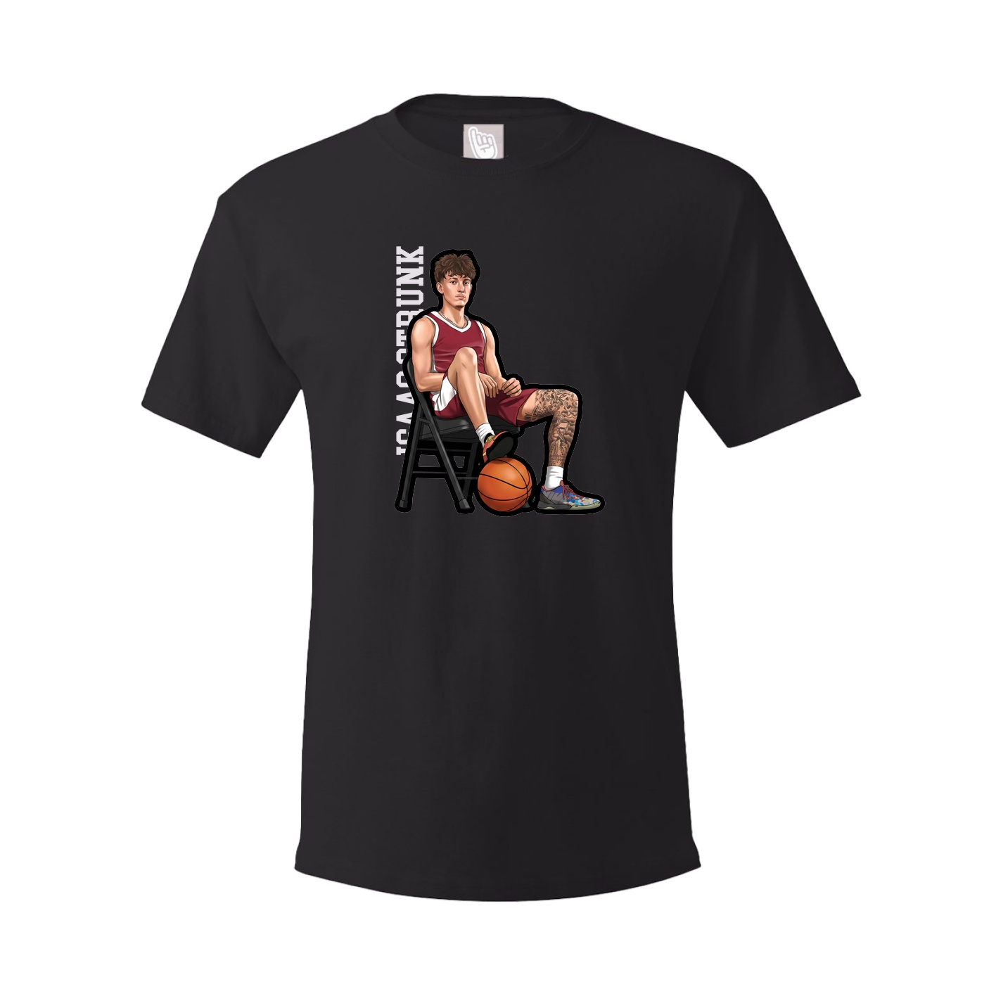 Youth Tee — Name Vertical in Black