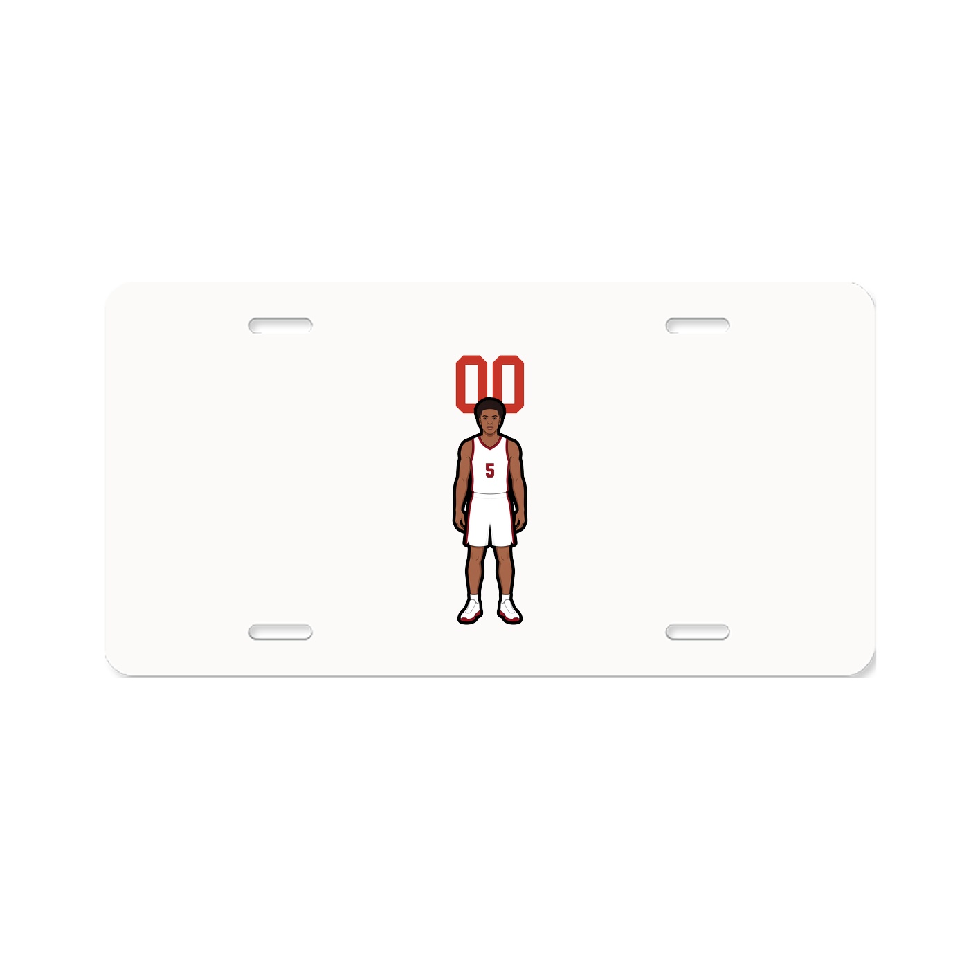 License Plate — Number Top in Classic