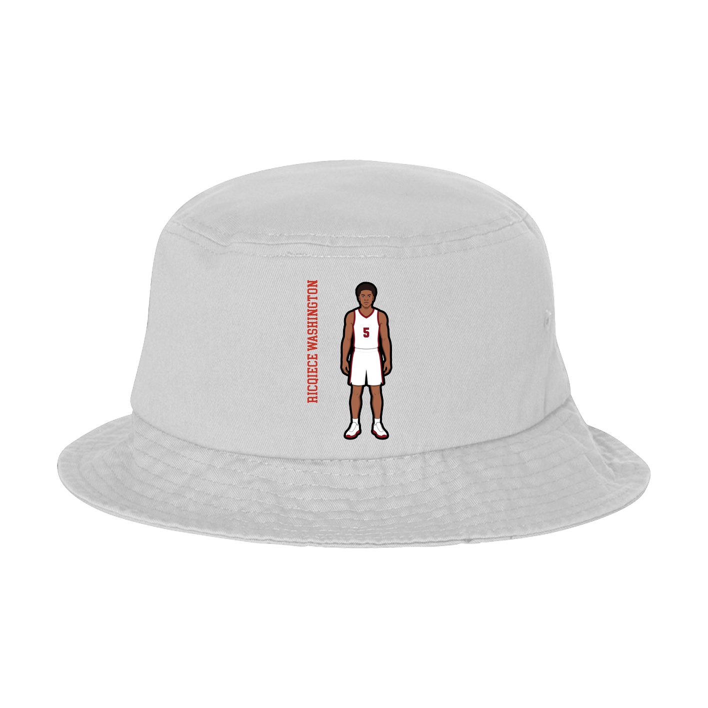 Bucket Cap — Name Vertical in White