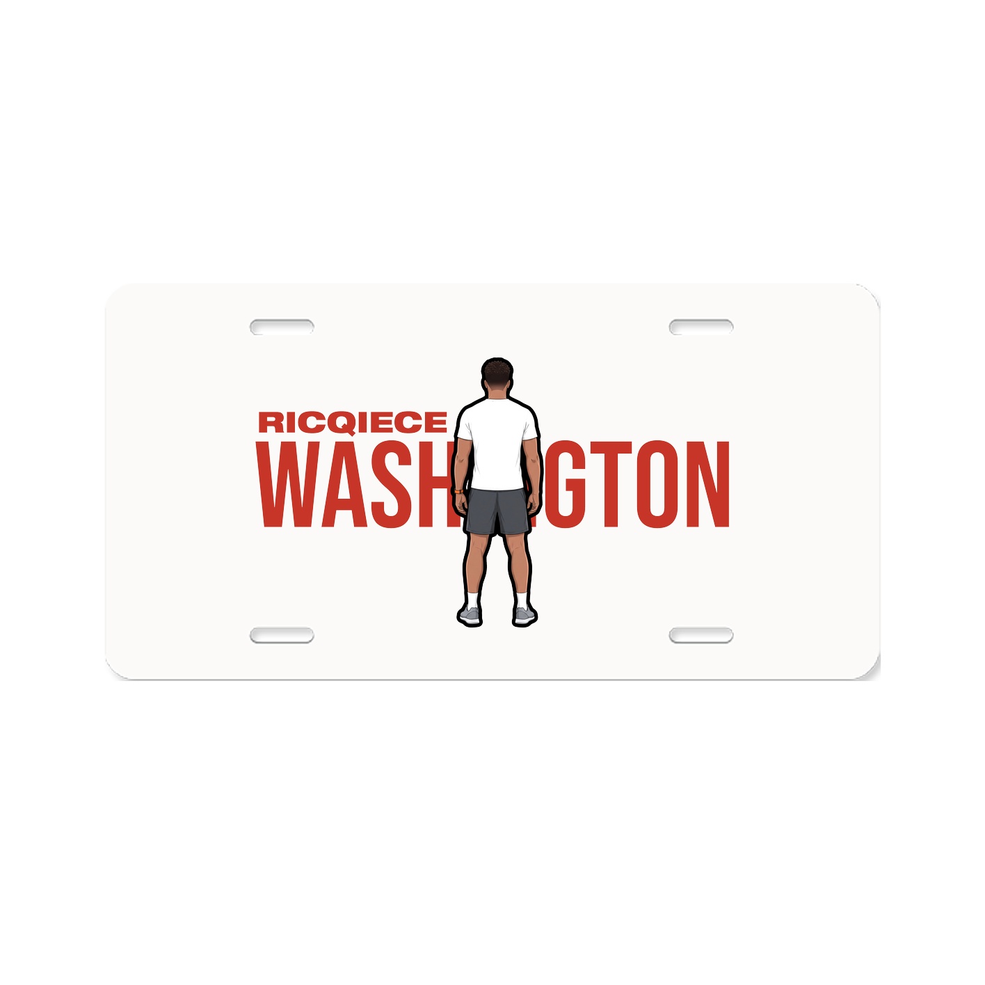 License Plate — Player Name in Classic