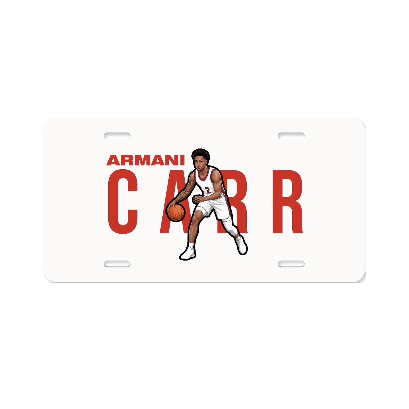License Plate — Player Name in Classic