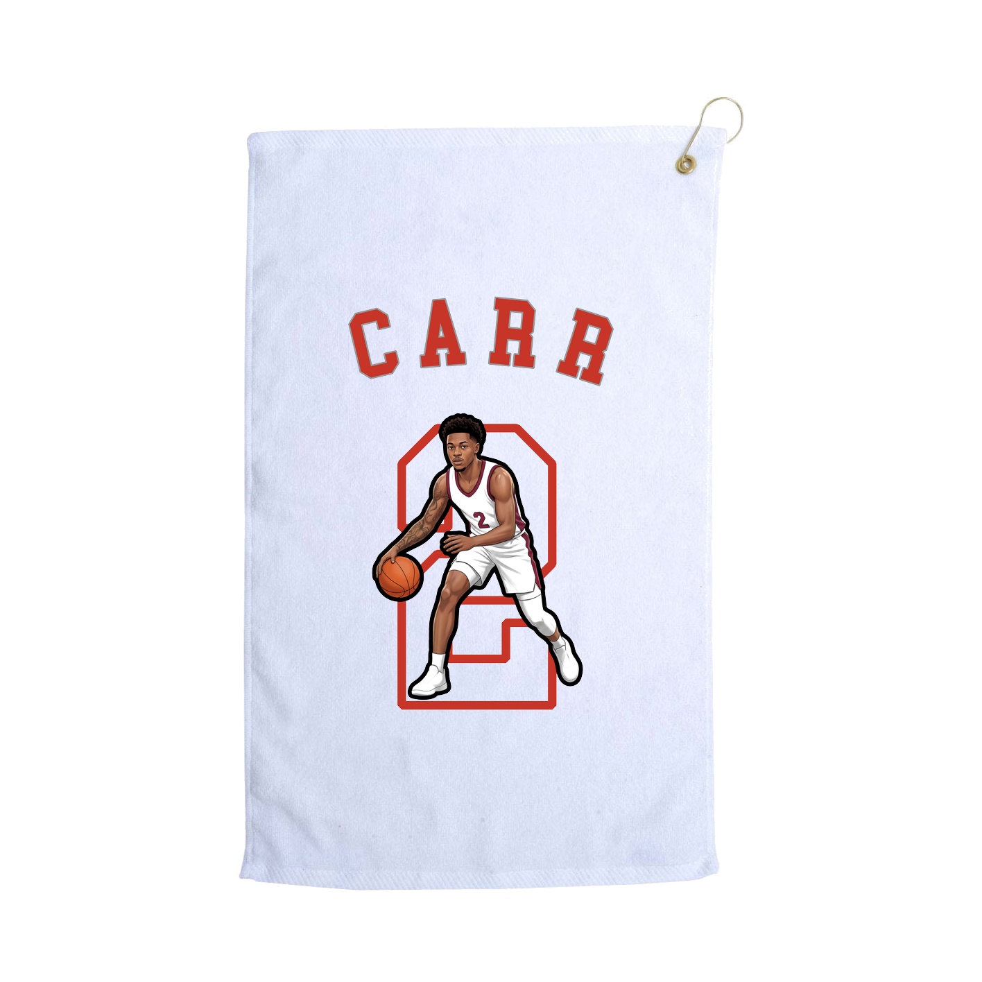 Golf Towel — Shirsey Arch in White