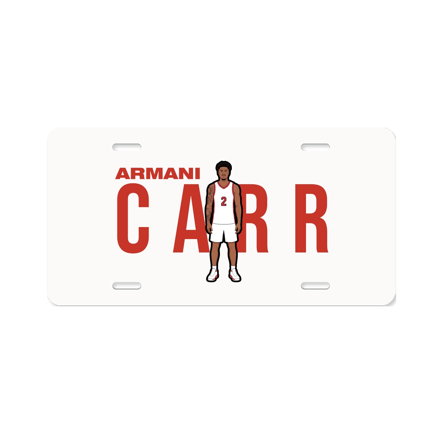 License Plate — Player Name in Classic