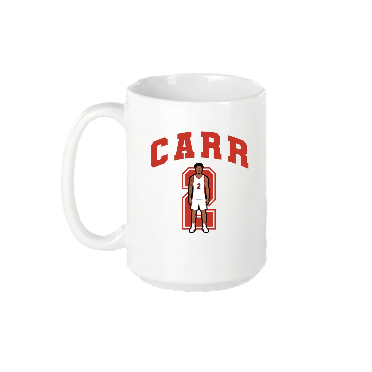 15oz Coffee Mug — Number in White