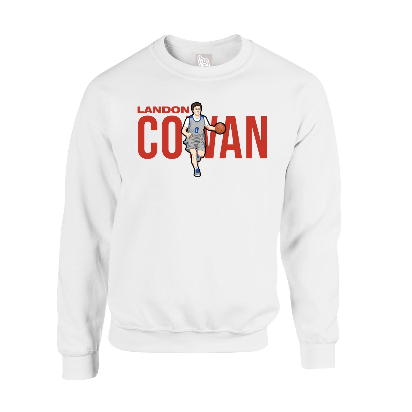 Fleece Crew — Player Name in White