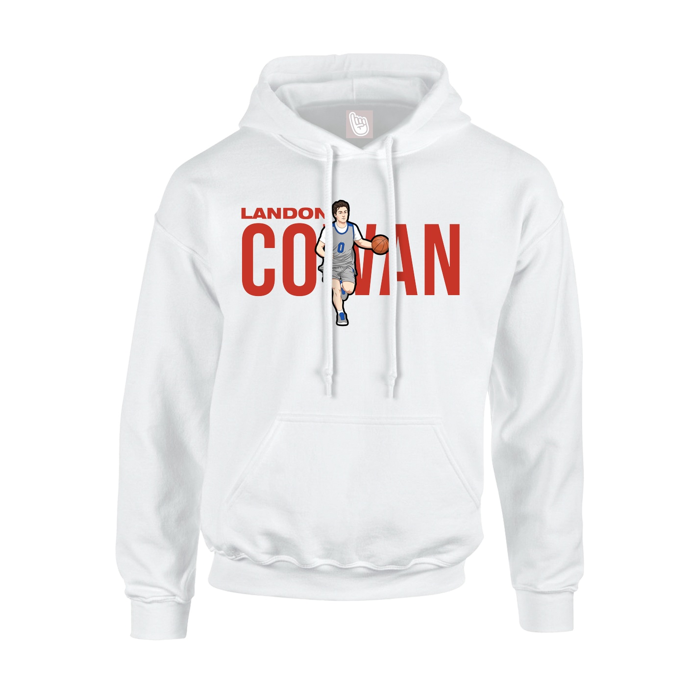 Youth Hoodie — Player Name in White