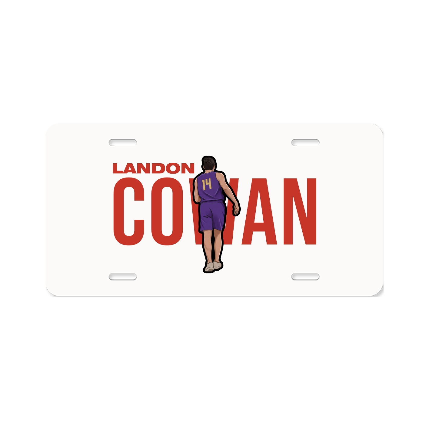 License Plate — Player Name in Classic