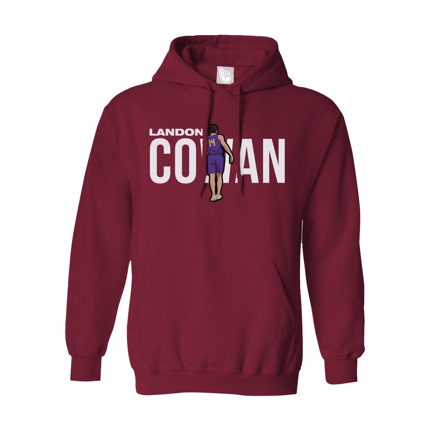 Hoodie — Player Name in Cardinal