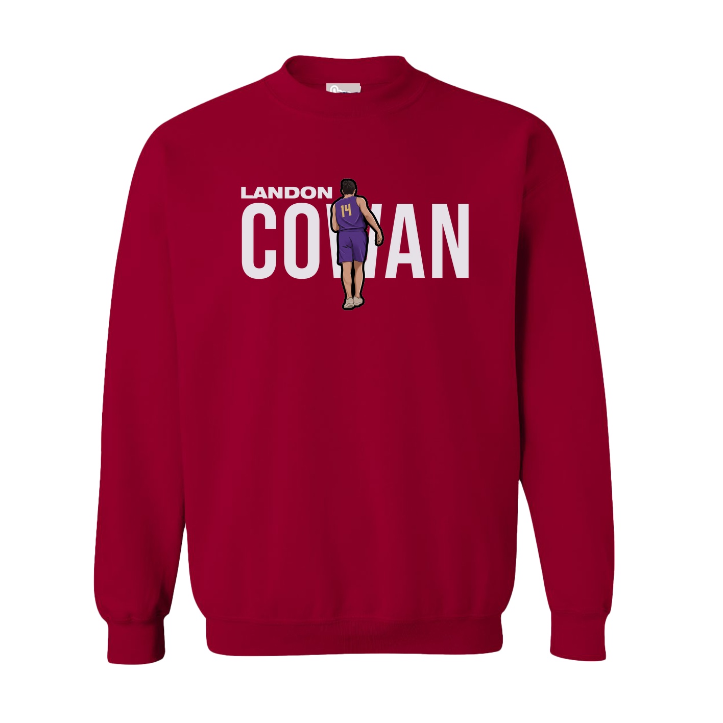 Fleece Crew — Player Name in Cardinal