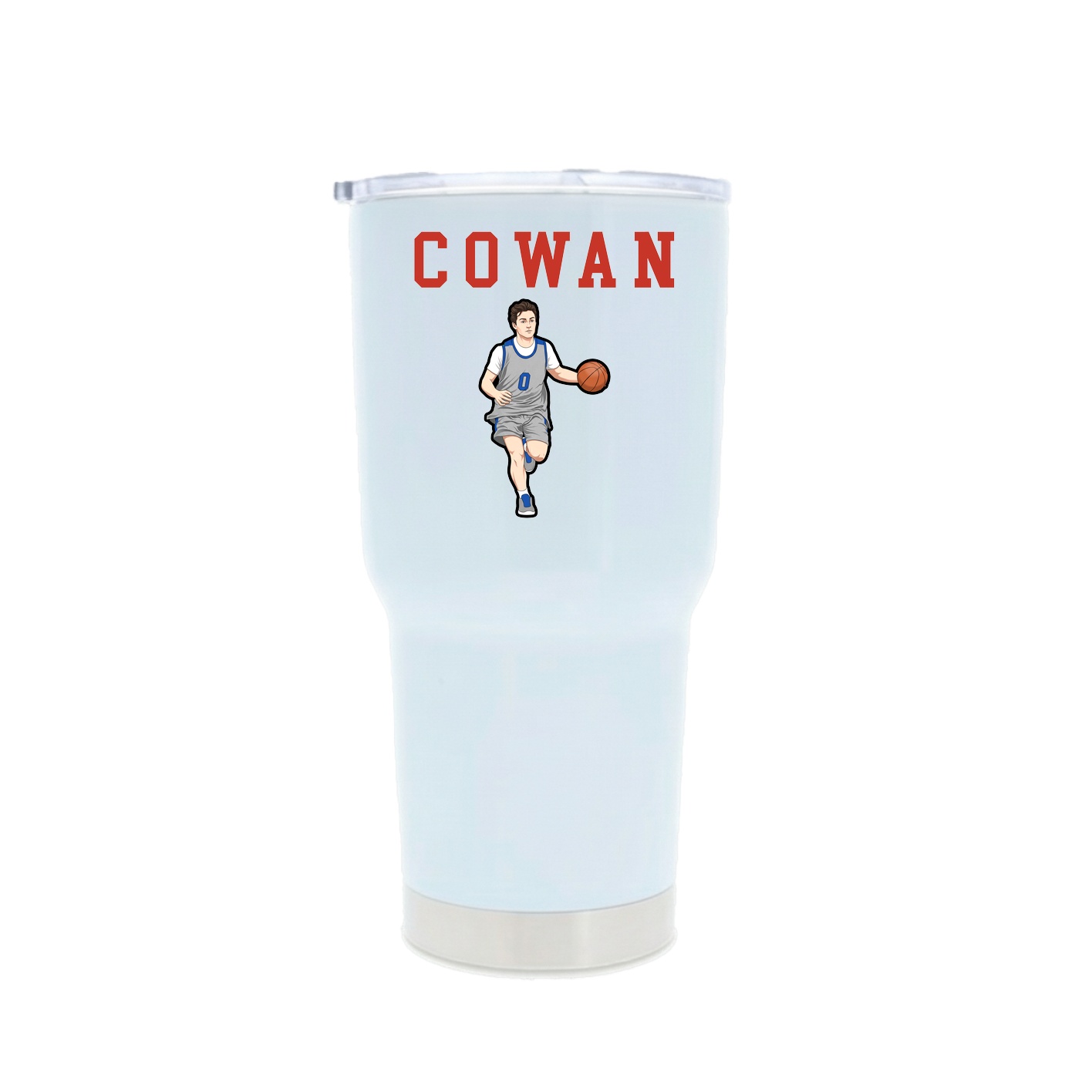 30oz Stainless Steel Tumbler — Shirsey in White