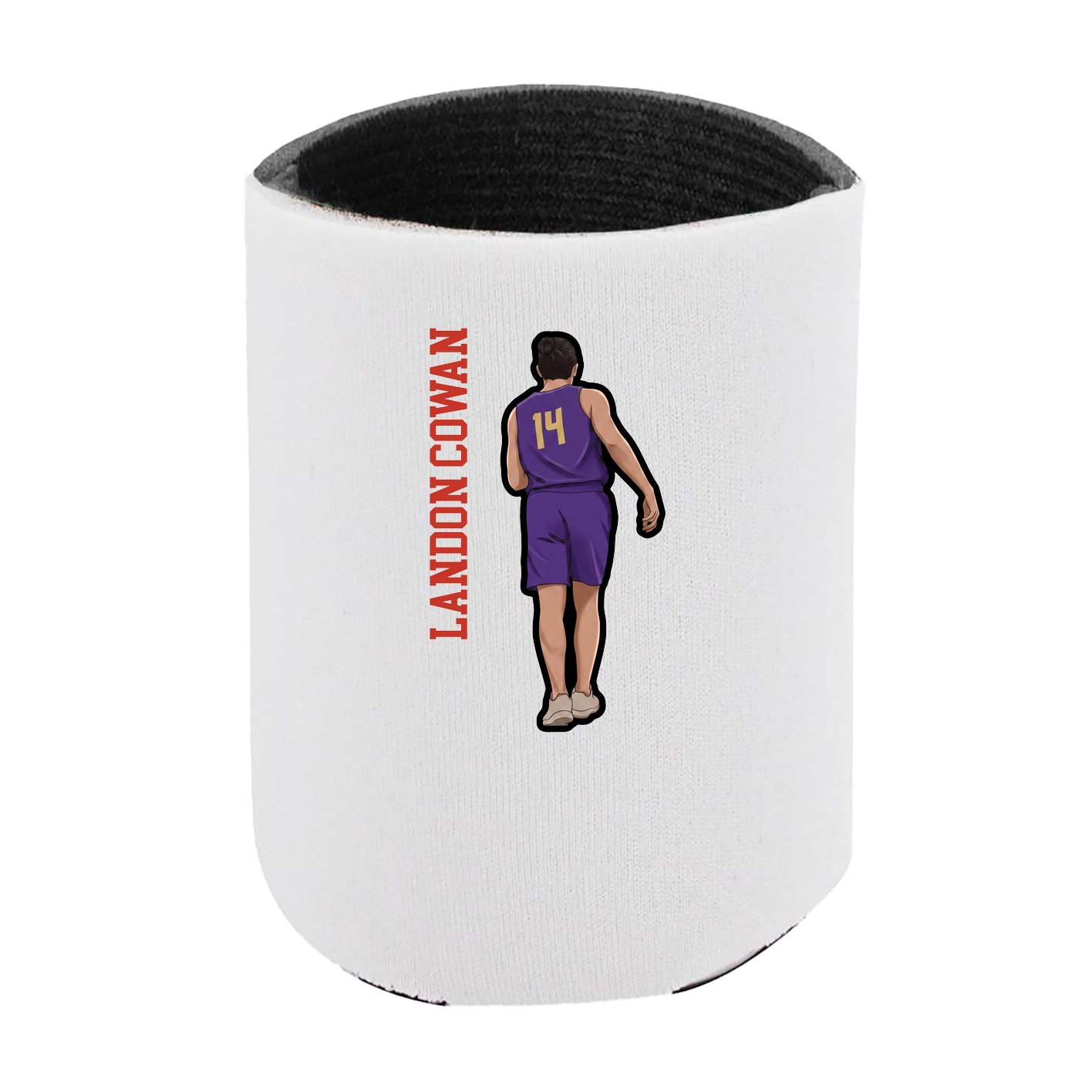 Can Holder — Name Vertical in White