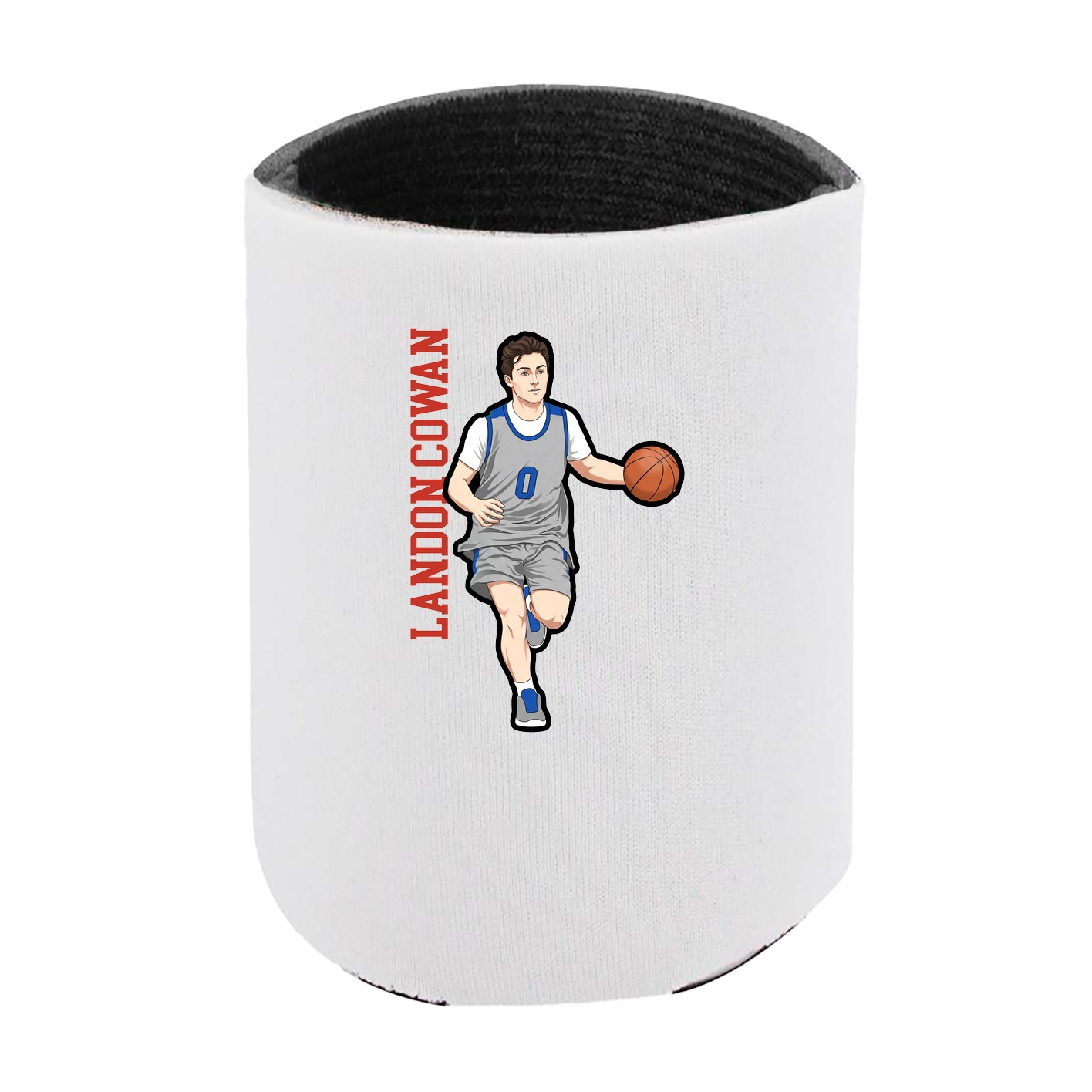 Can Holder — Name Vertical in White