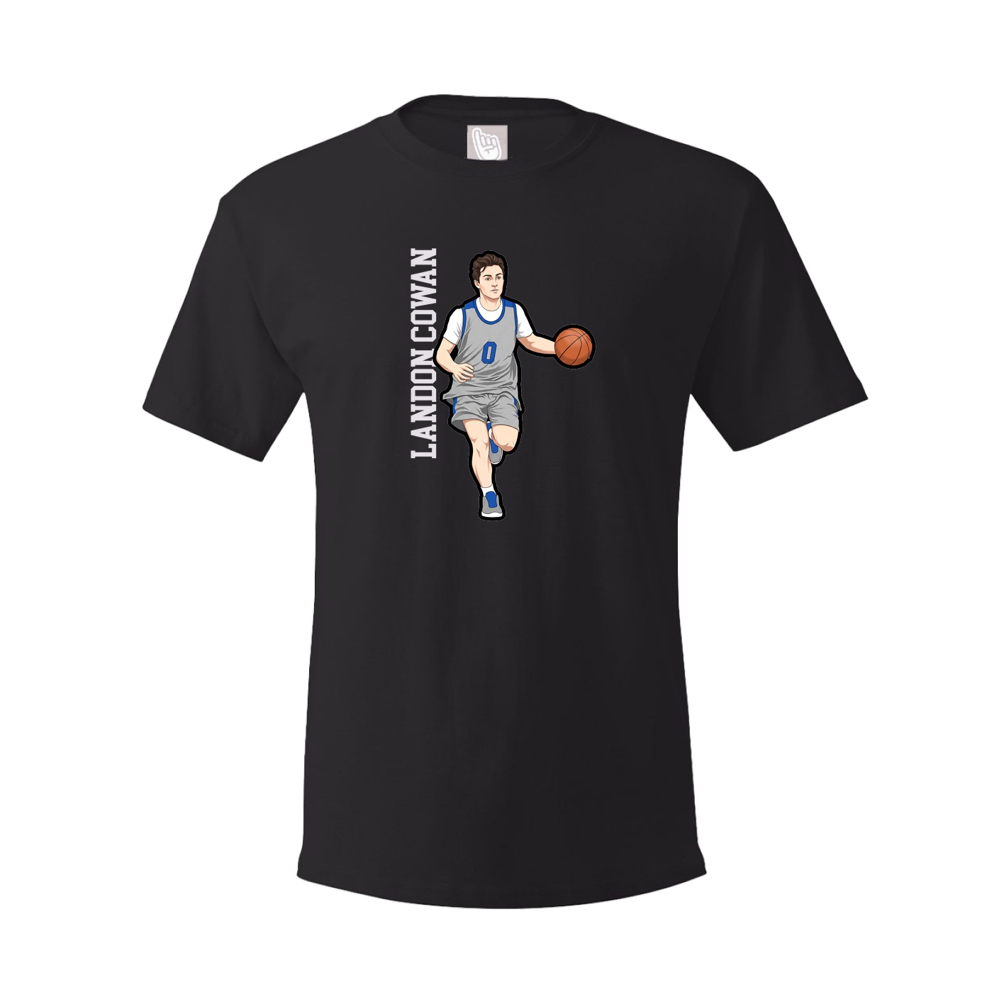 Tee — Name Vertical in Black