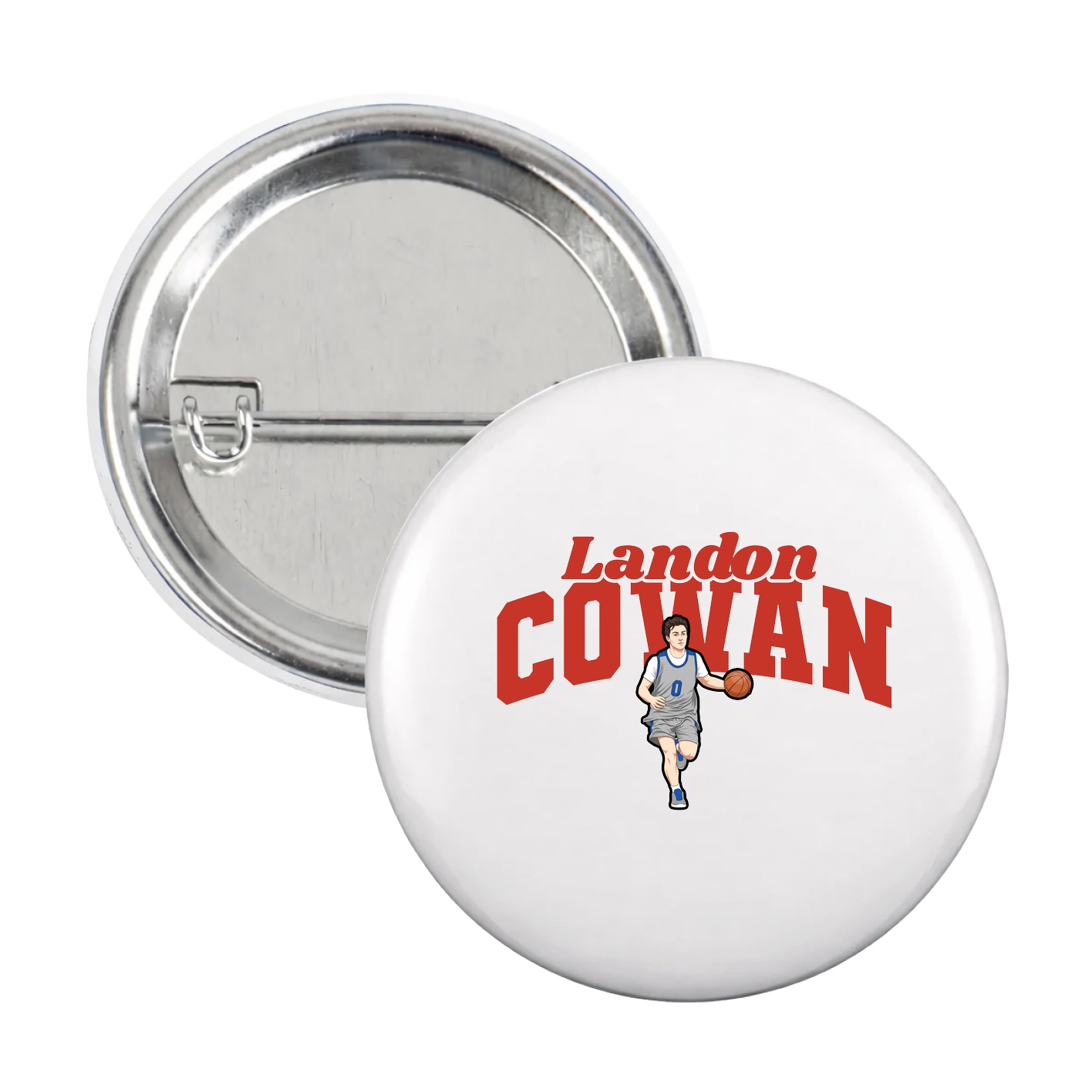 Game Day Button — Signature Arch in White