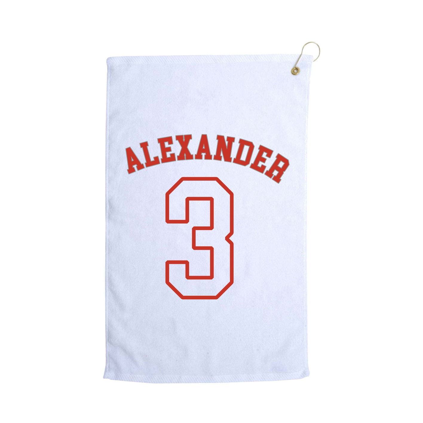 Golf Towel — Shirsey Arch in White