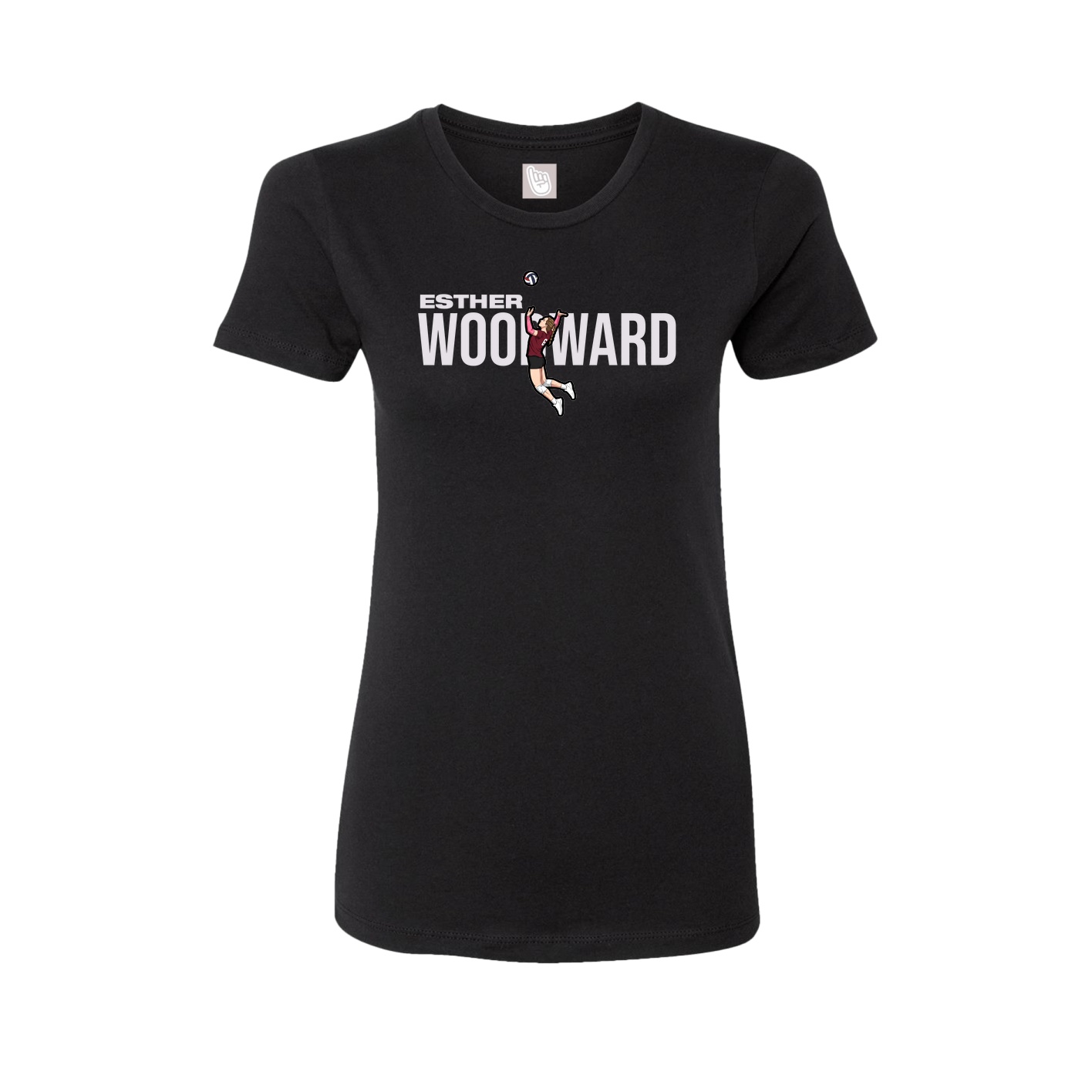 Womens Tee — Player Name in Black