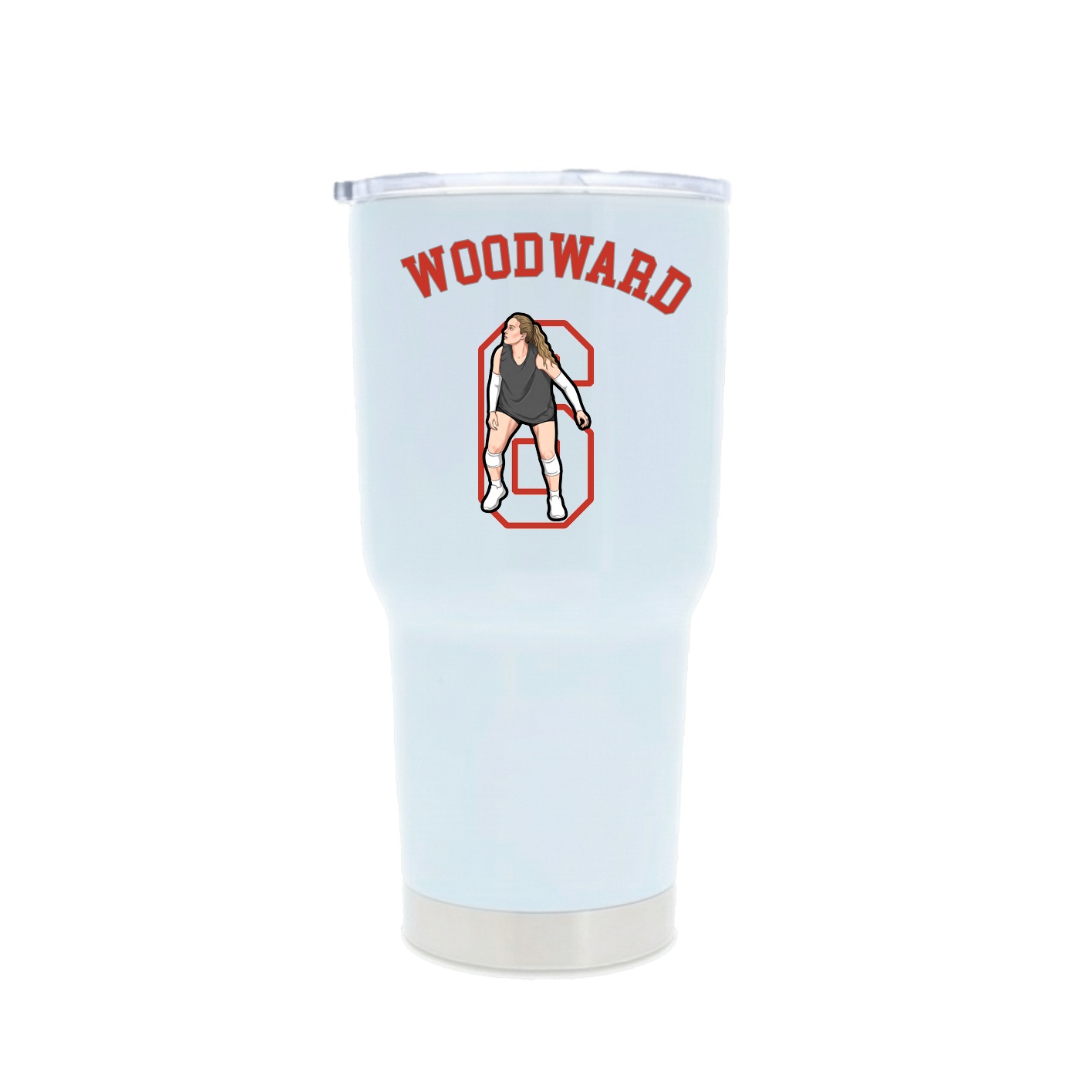 30oz Stainless Steel Tumbler — Shirsey Arch in White