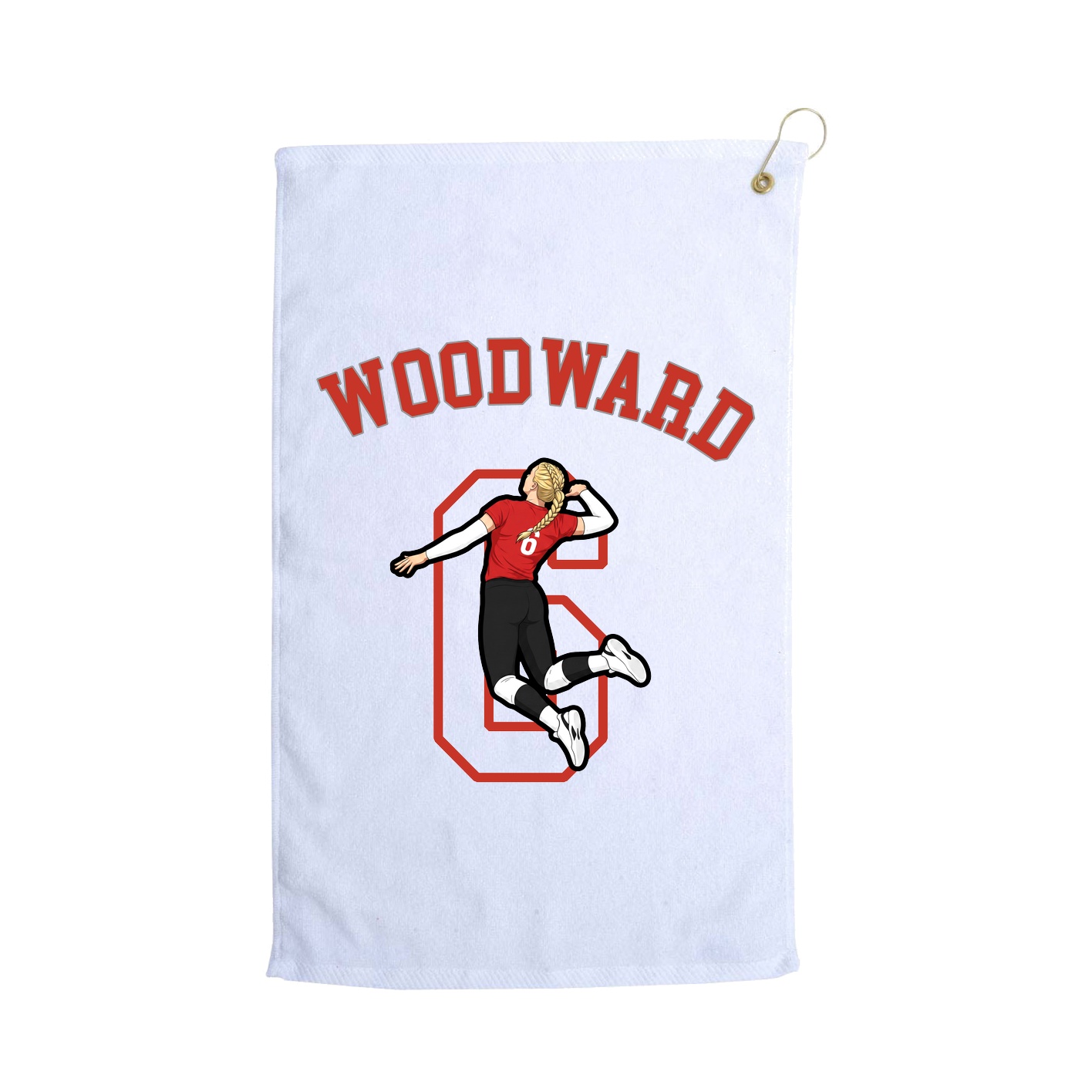 Golf Towel — Shirsey Arch in White