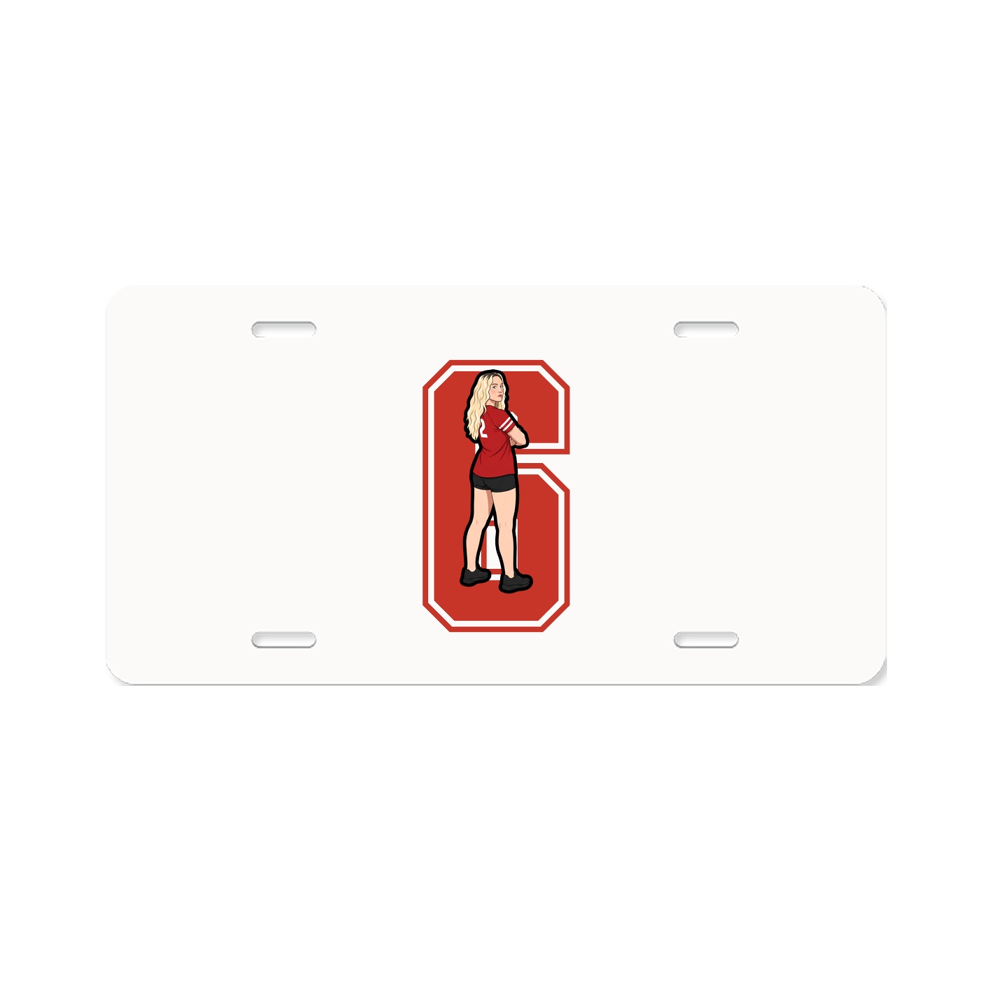 License Plate — Number in Classic