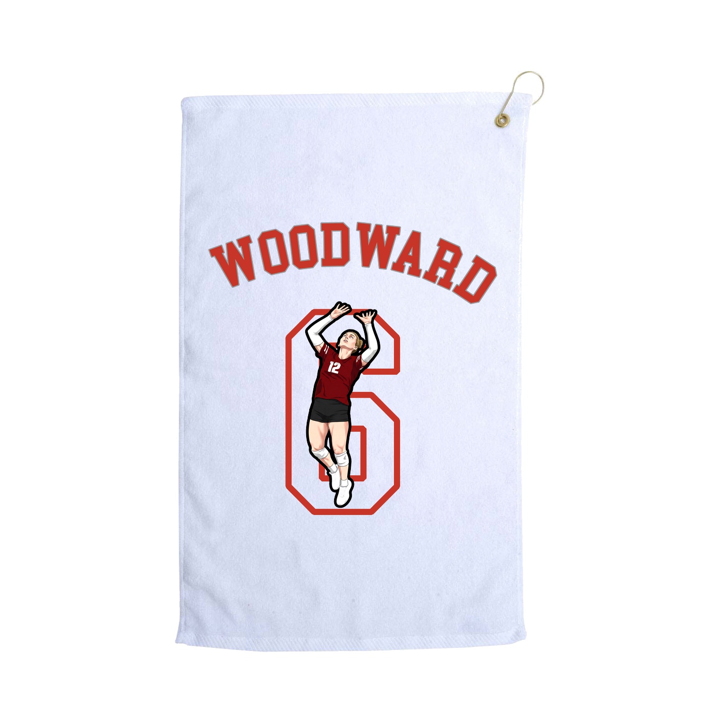 Golf Towel — Shirsey Arch in White