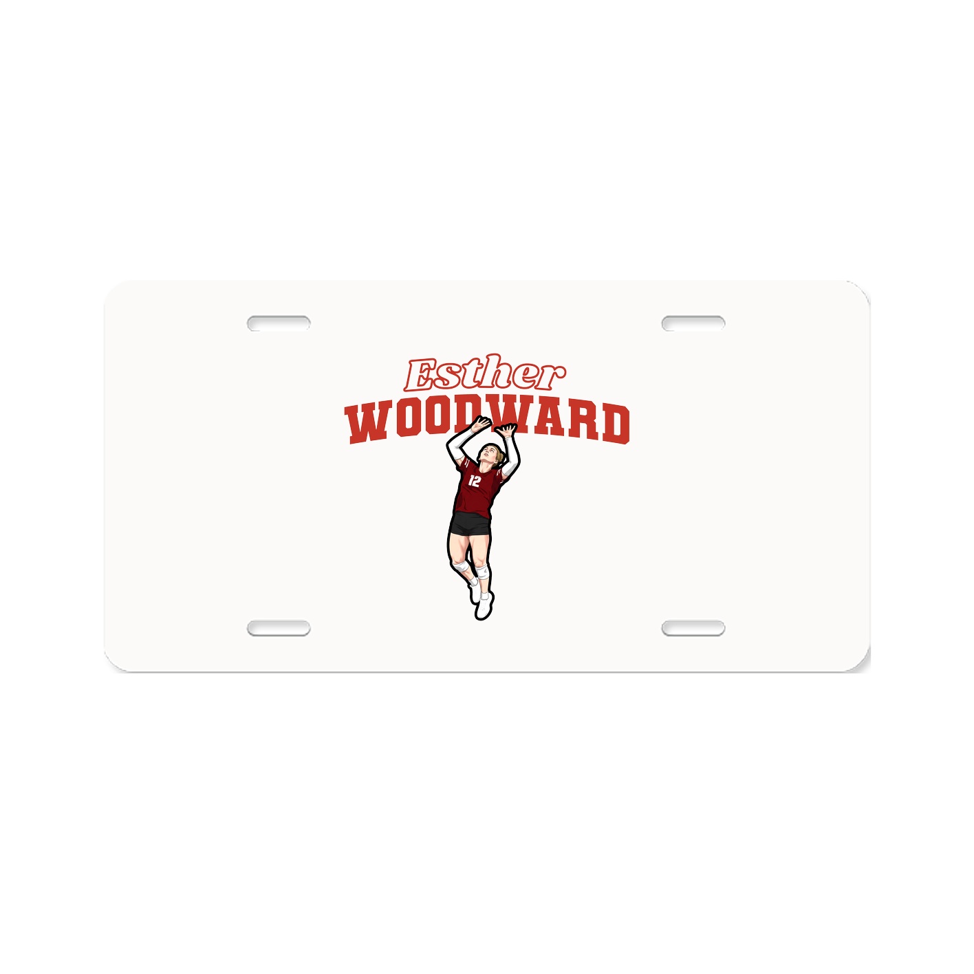 License Plate — Name Arch in Classic