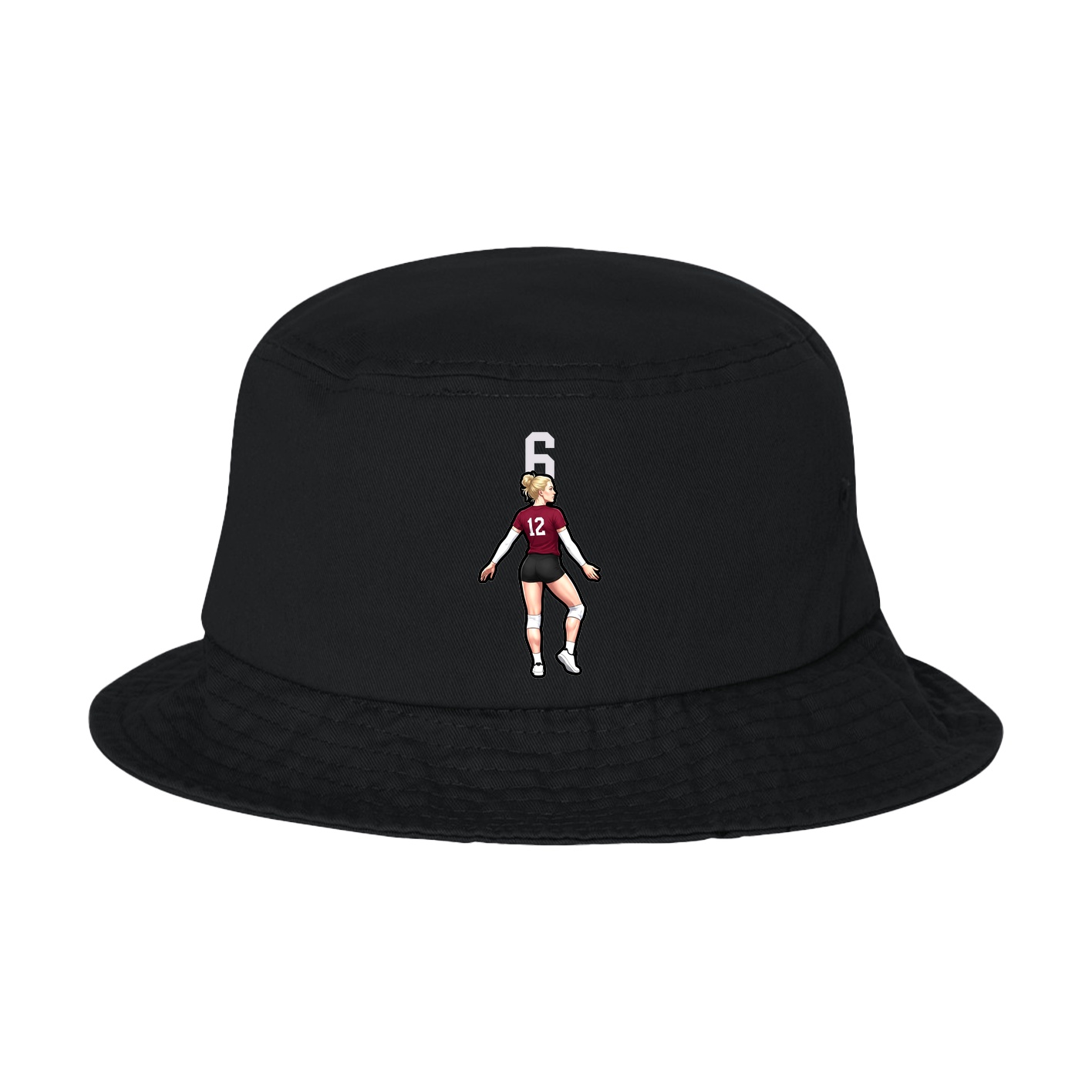 Bucket Cap — Number Top in Black