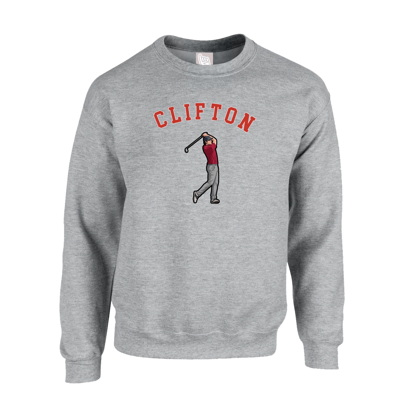 Fleece Crew — Shirsey Arch in Grey