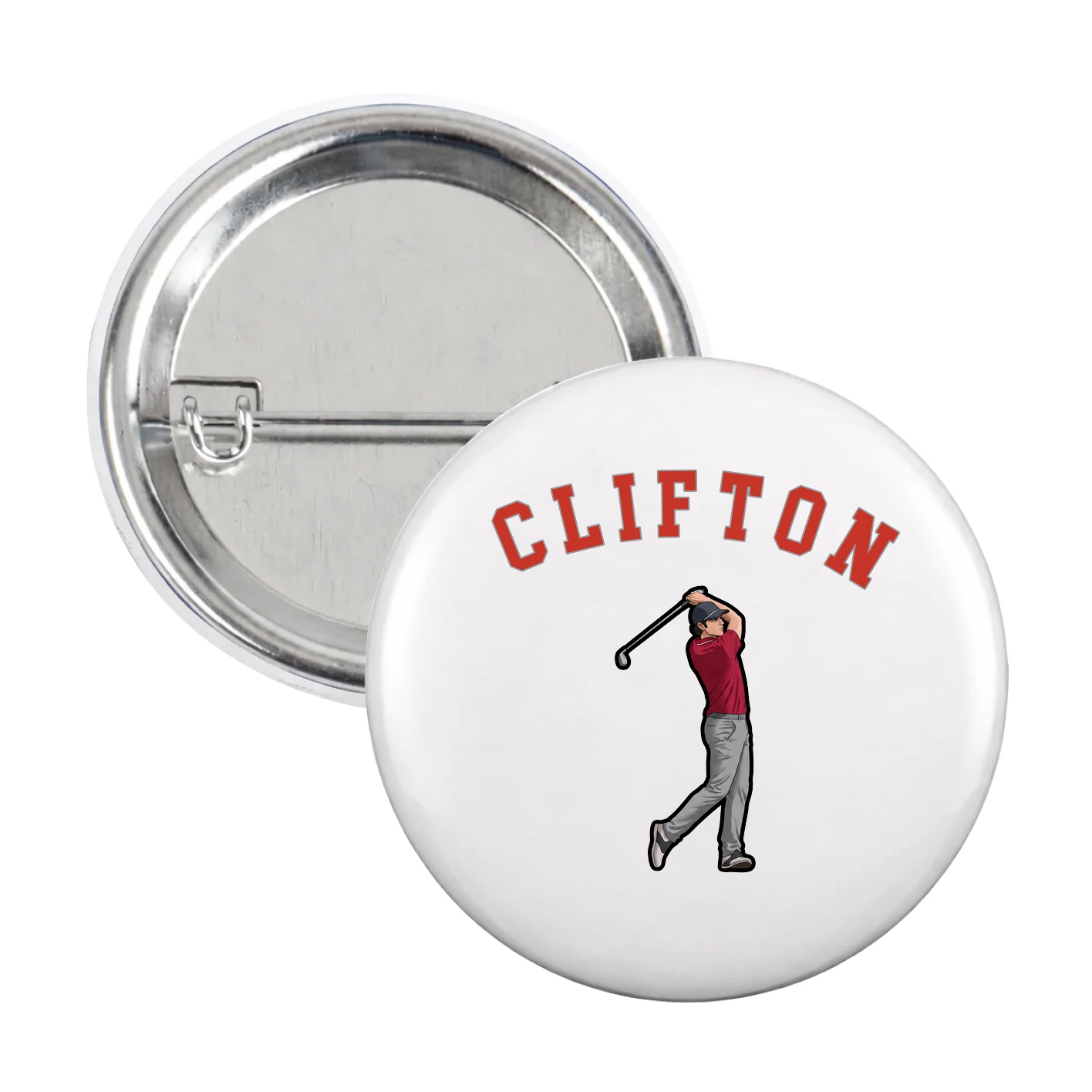 Game Day Button — Shirsey Arch in White