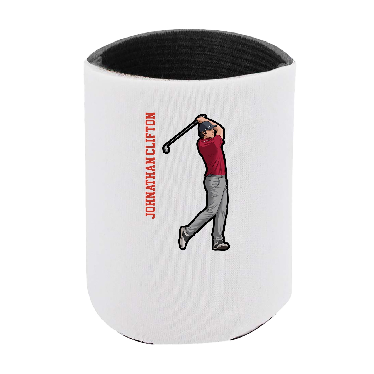 Can Holder — Name Vertical in White