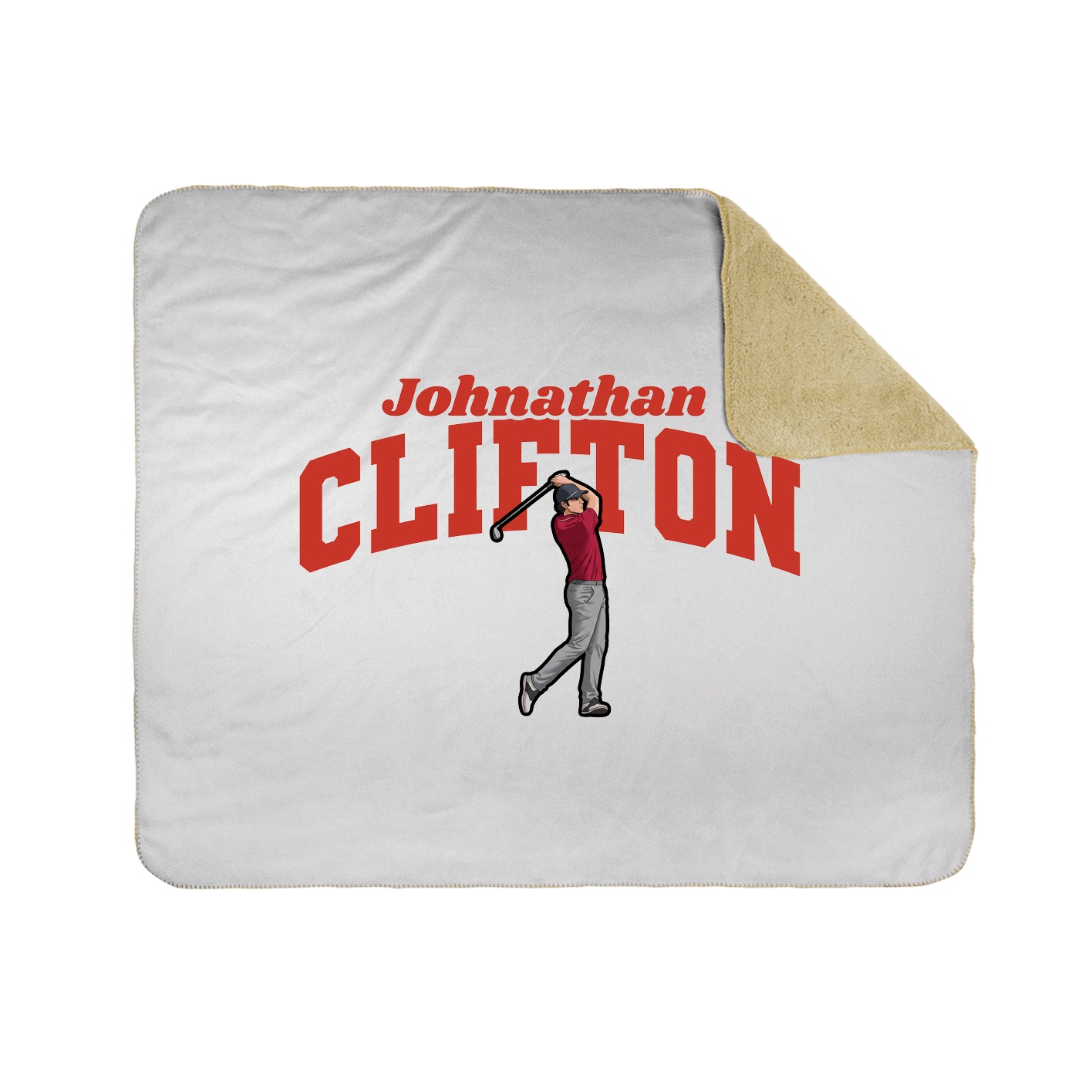 Throw Blanket — Signature Arch in White