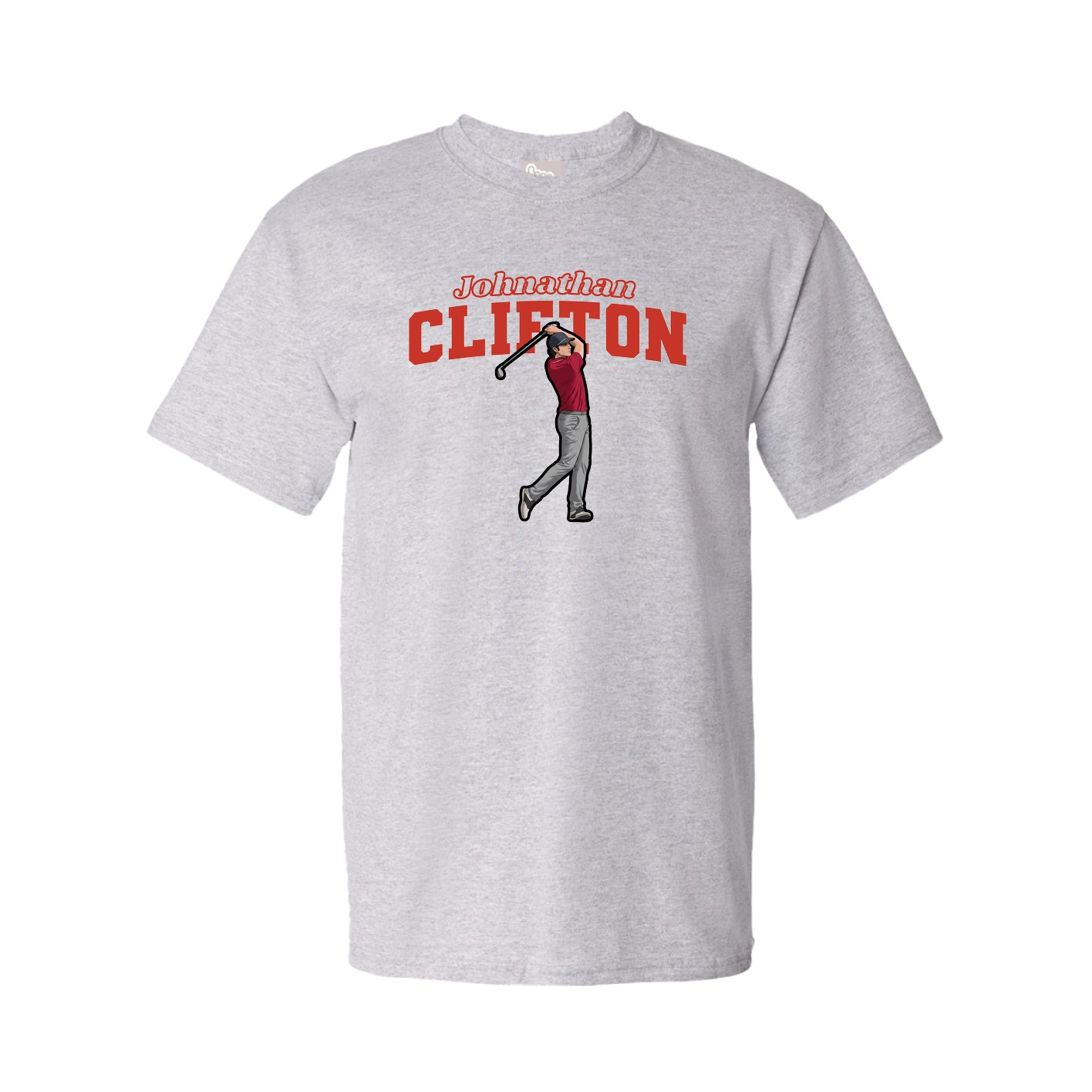 Tee — Name Arch in Grey