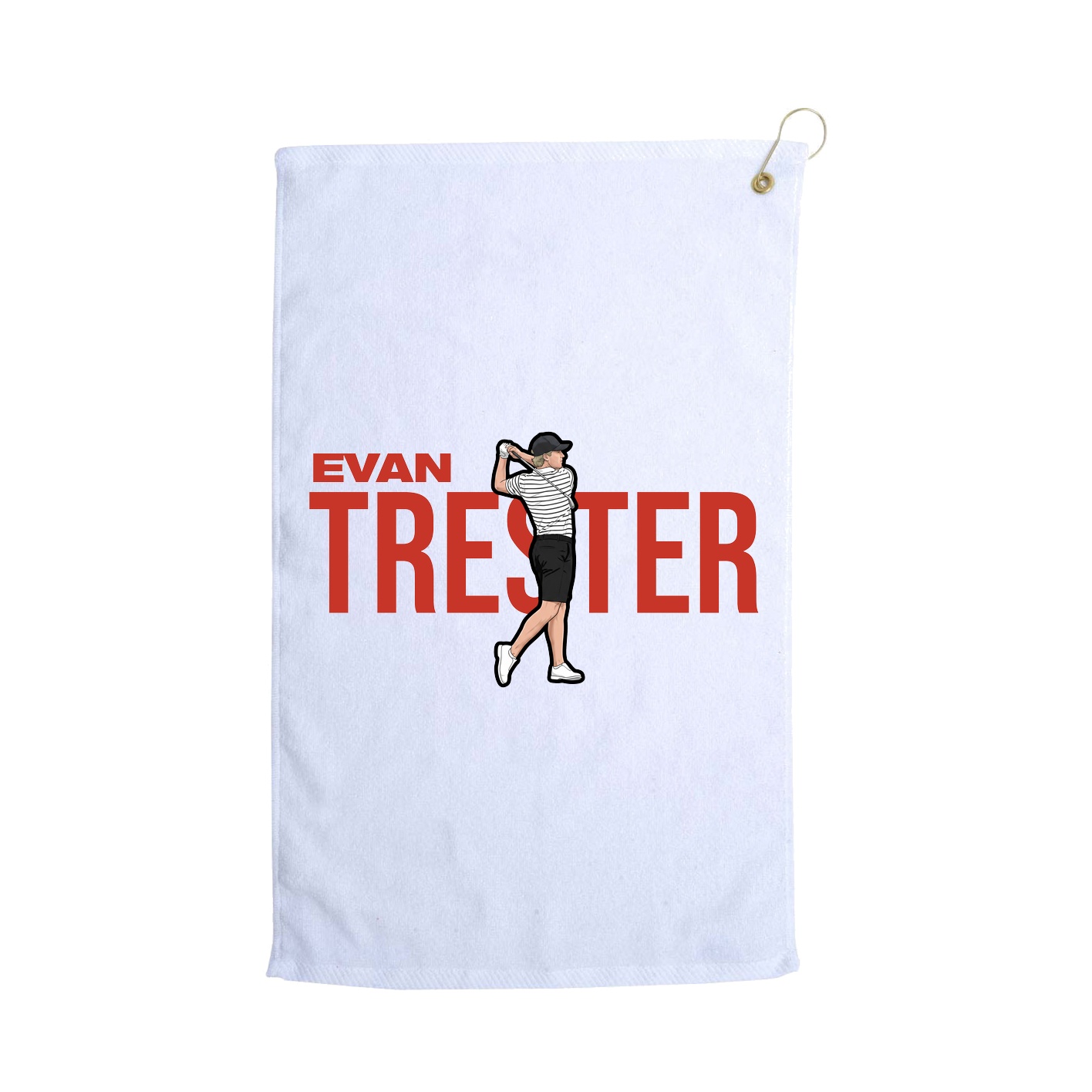Golf Towel — Player Name in White